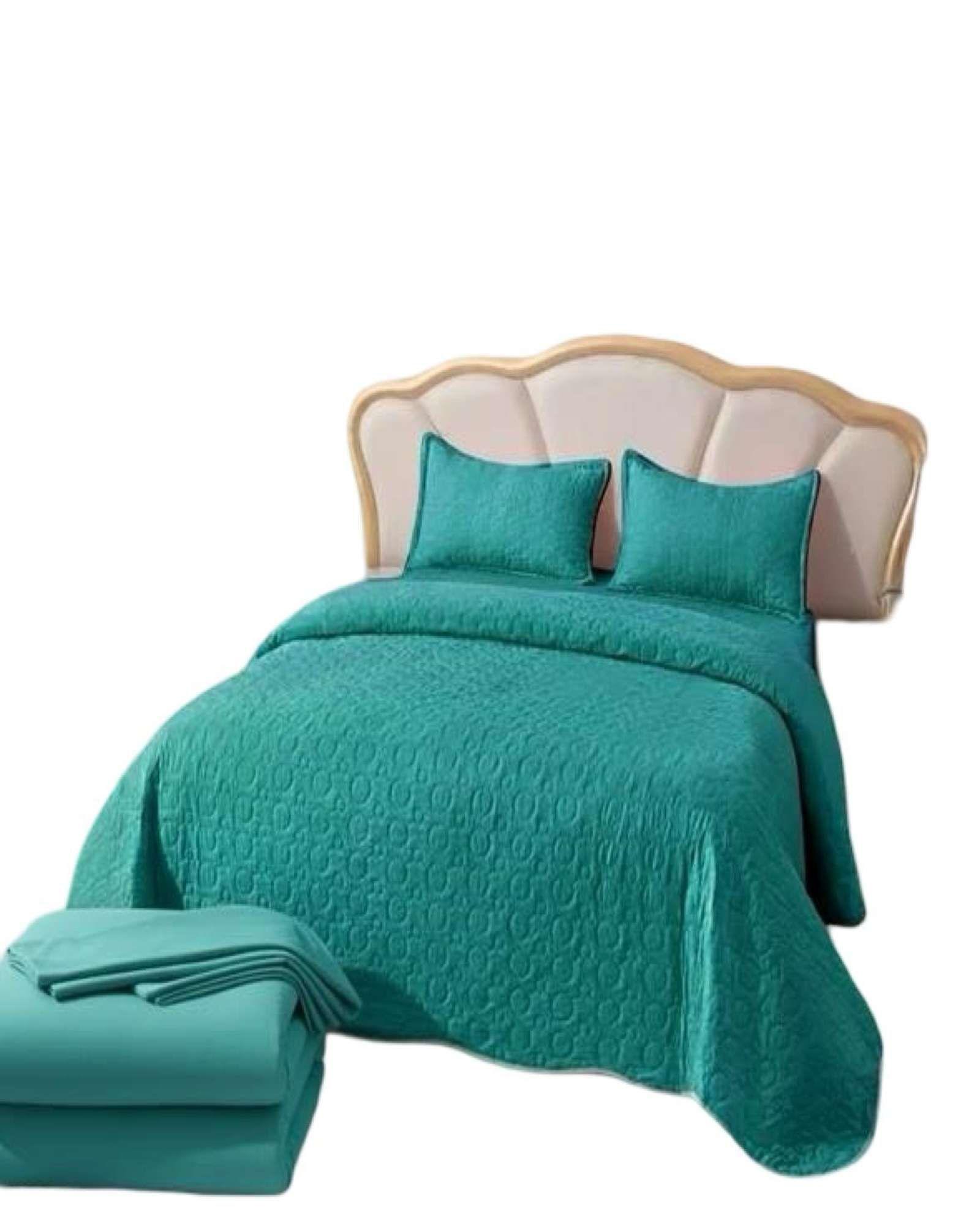 SABANA CON CUBRECAMA DE VERANO KING + 2 ALMOHADAS s59-4