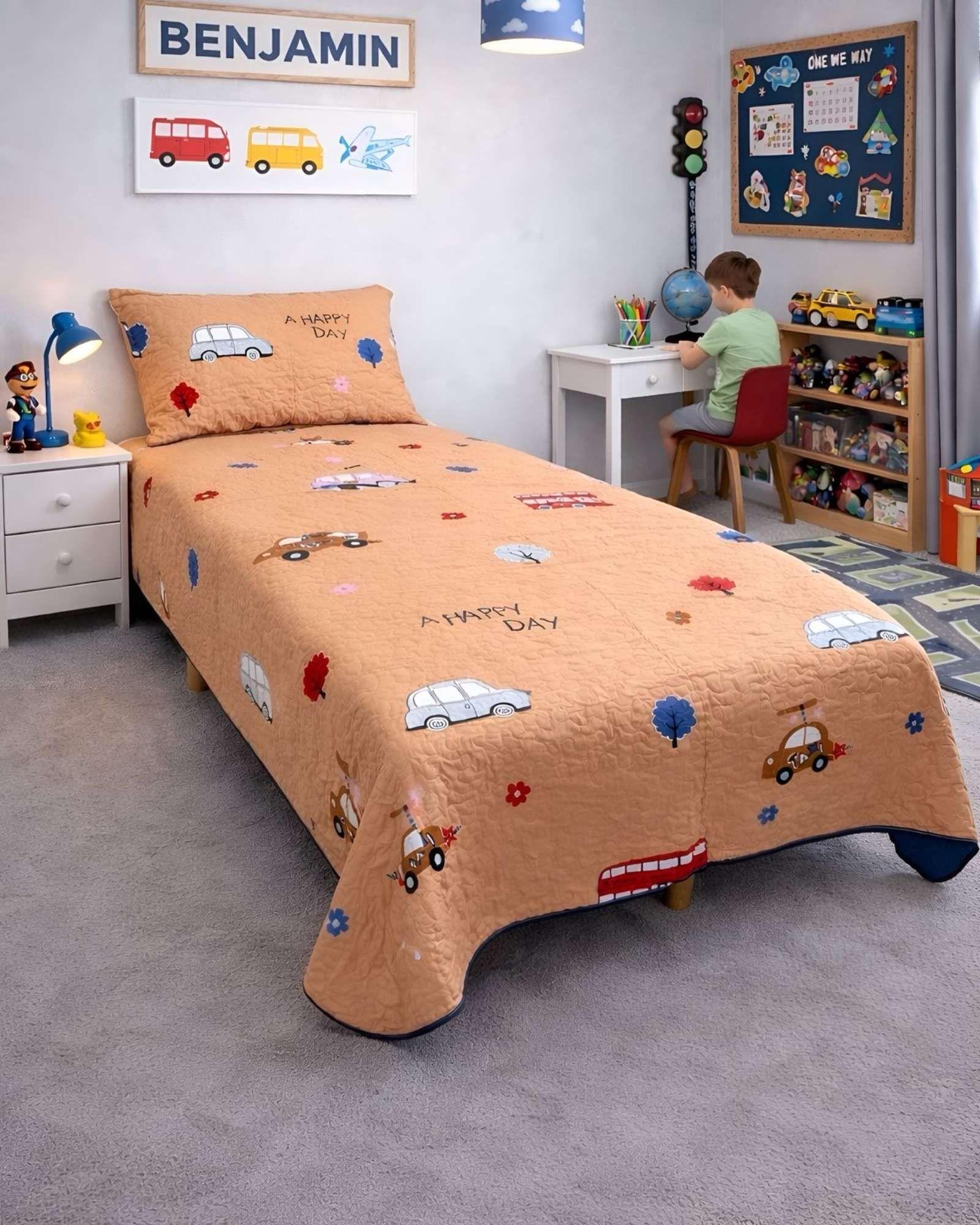 CUBRECAMA QUILT DE VERANO INFANTIL PLAZA Y MEDIA A02-2