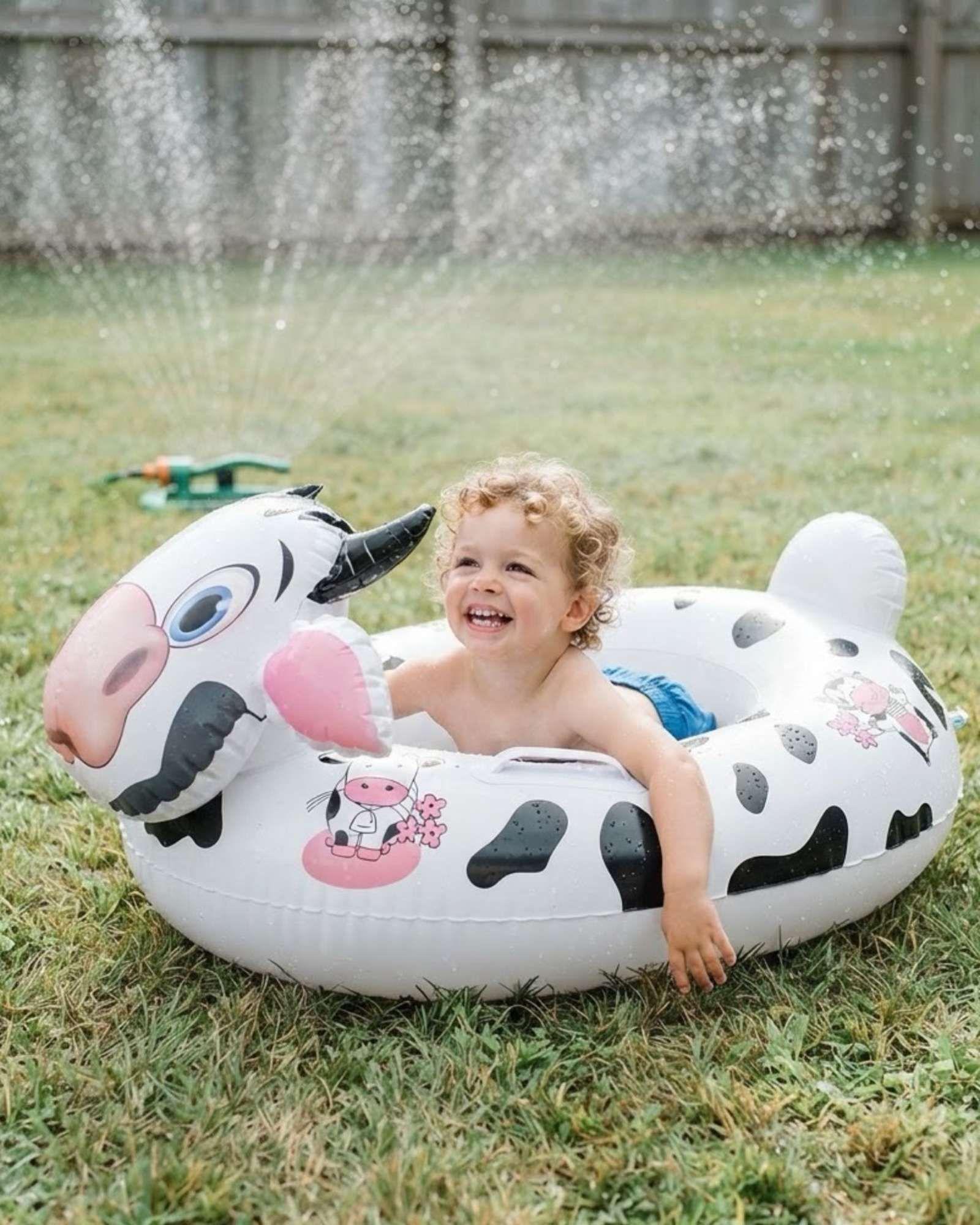 Flotador Infantil Inflable con Asas Diseño Animal para Piscina2-3