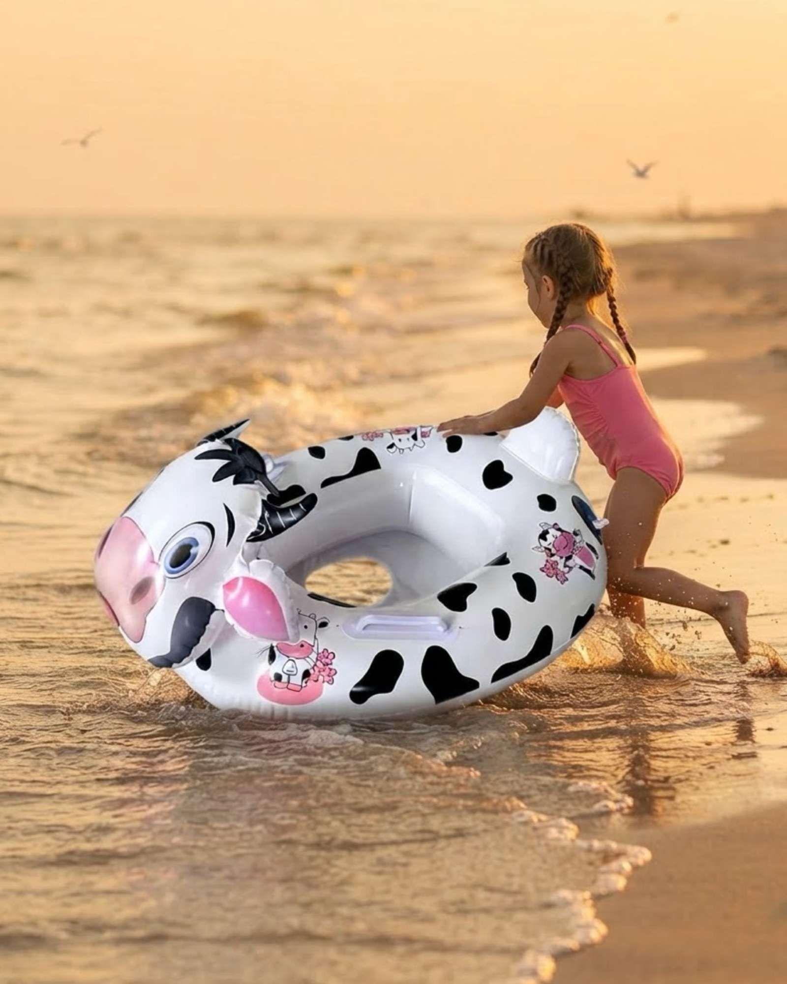 Flotador Infantil Inflable con Asas Diseño Animal para Piscina2-4