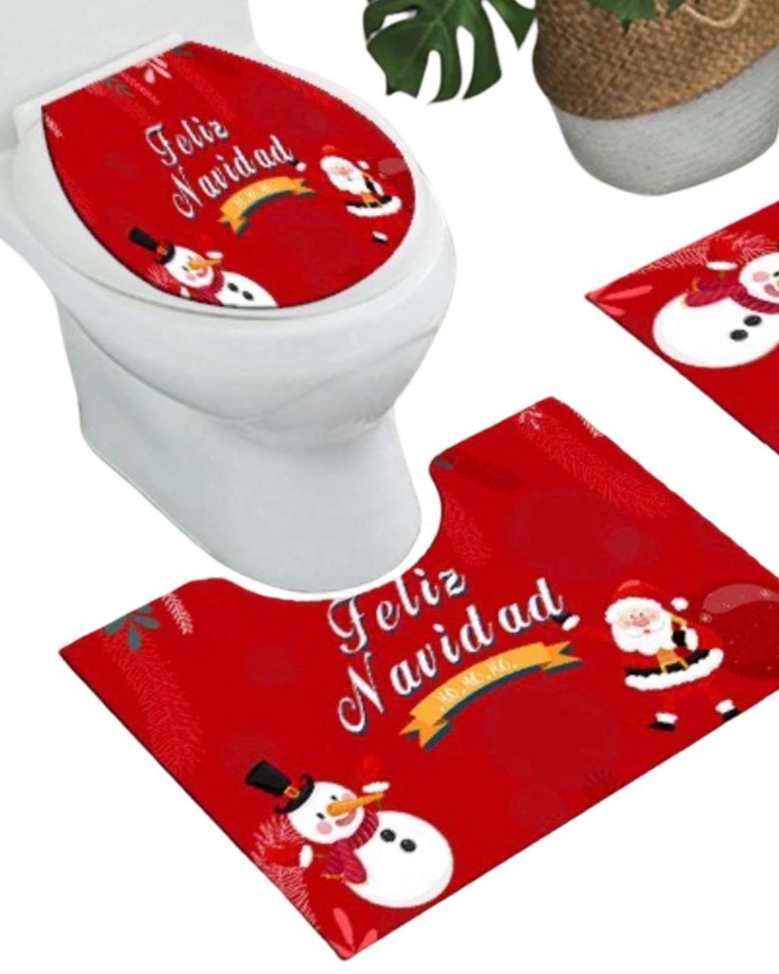 Juego de Alfombra de baño de Navidad 3 piezas A3-2