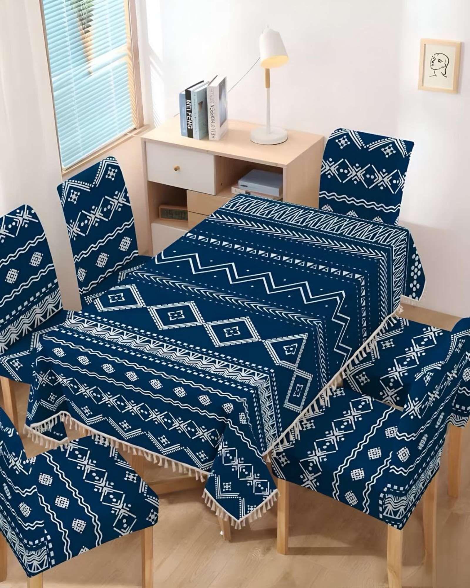 Set de Mantel Para Comedor  más 6 fundas de silla A03-3