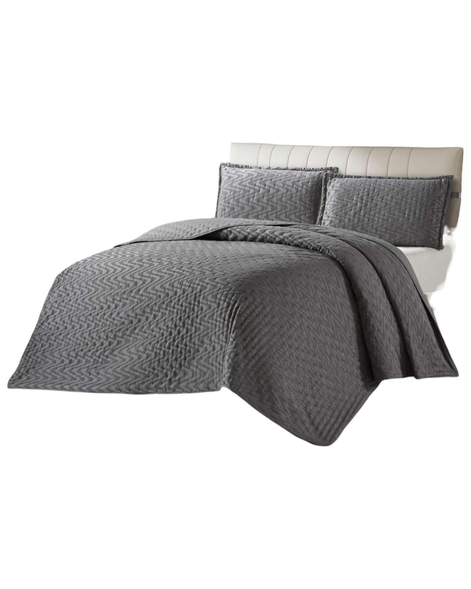 Cubrecama Quilt Delgado King con relieves de Tufting  TF16-2