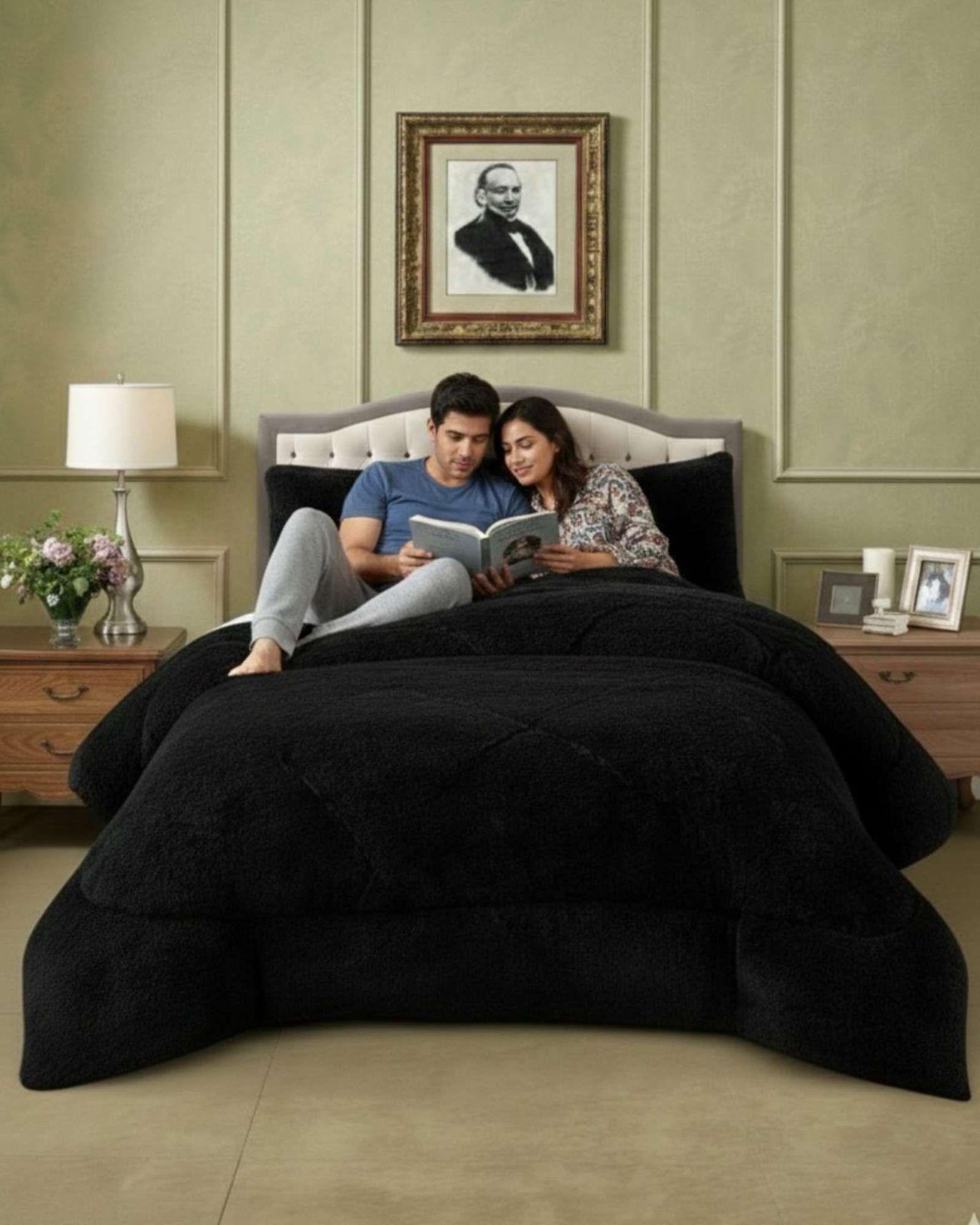 Cubrecama Otoño Invierno Chiporro Peludo Premium King 250 cm x 270 cm A83-1