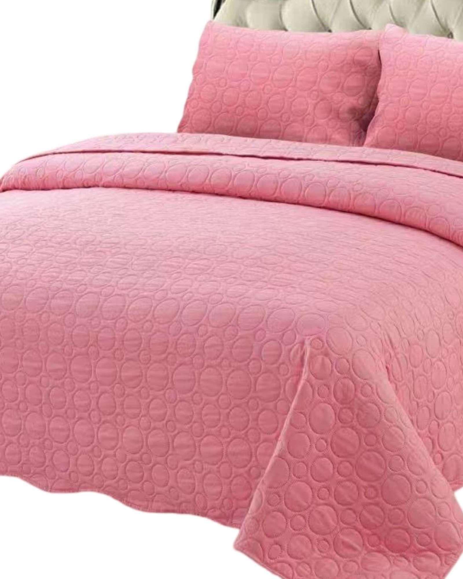 SABANA CON CUBRECAMA DE VERANO KING + 2 ALMOHADAS s58-4