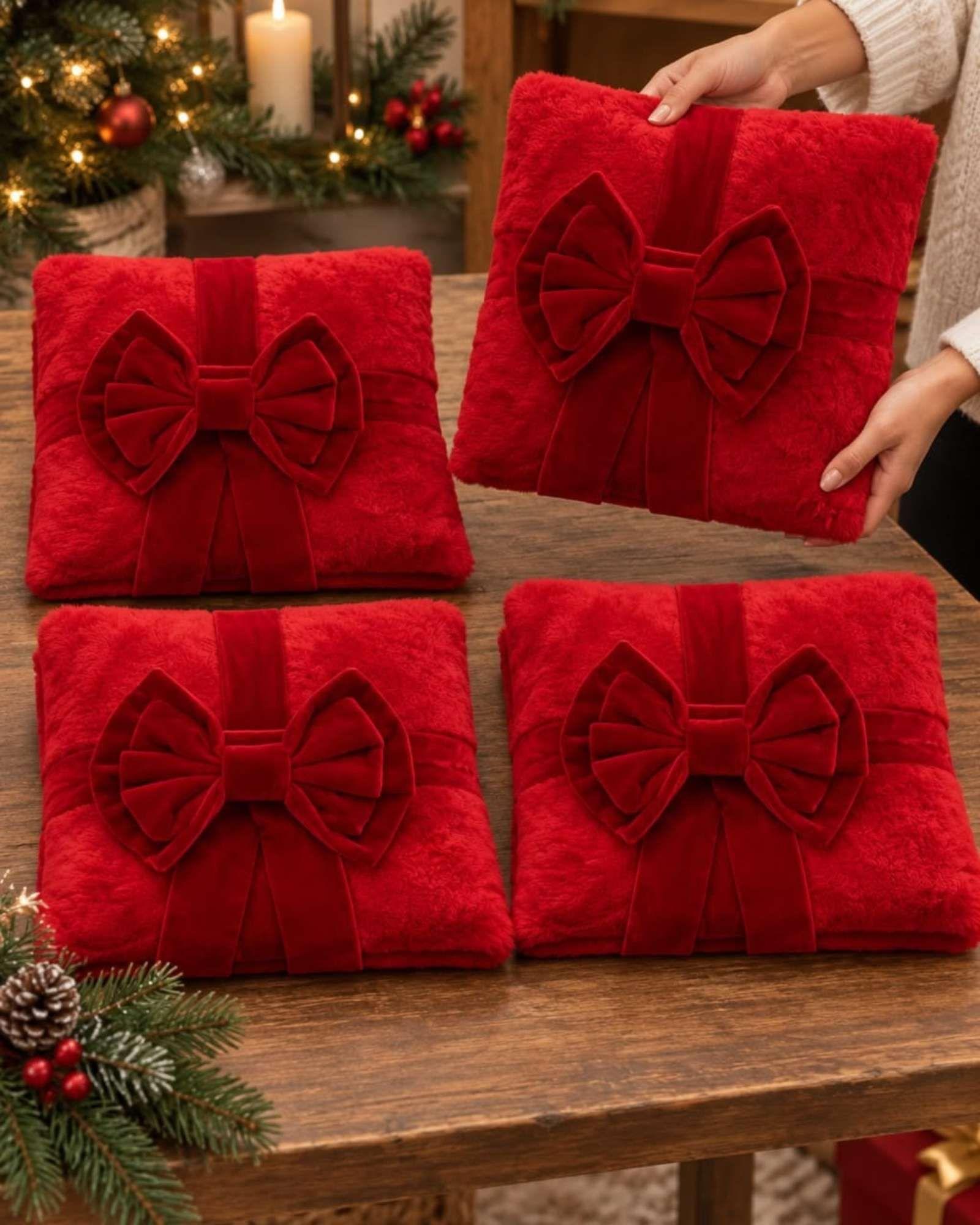 Pack de 4 Fundas para Cojin de Navidad 45x45 cm A08-6