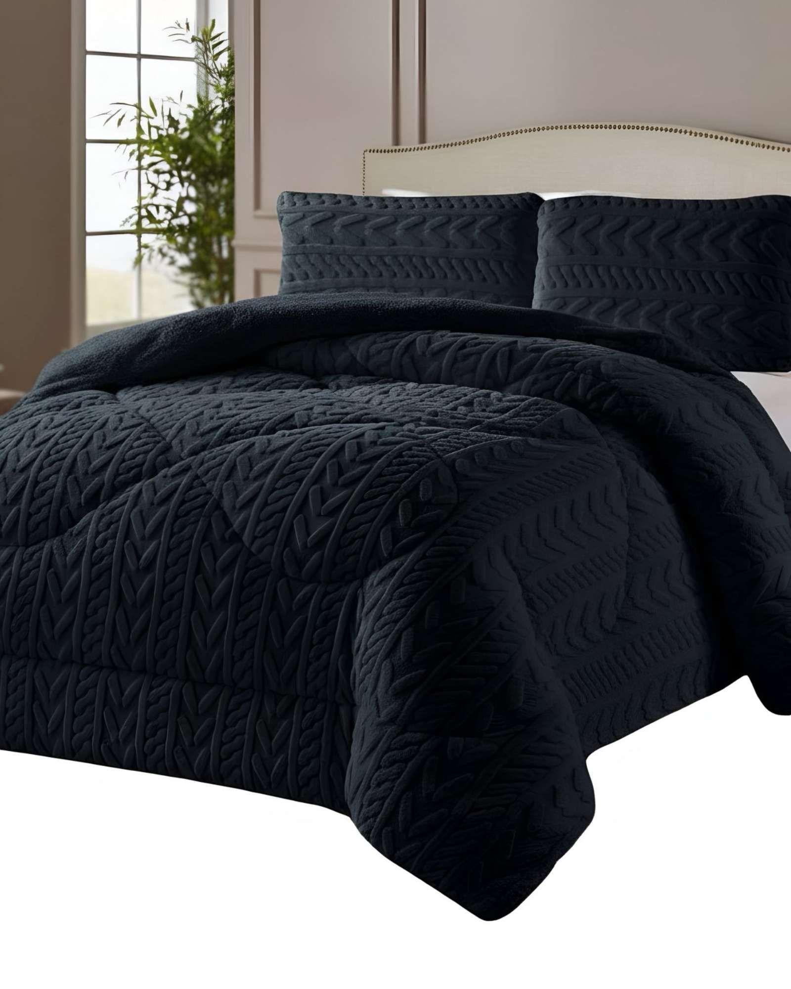 COBERTOR ELEGANTE DE INVIERNO CON CHIPORRO KING14-3