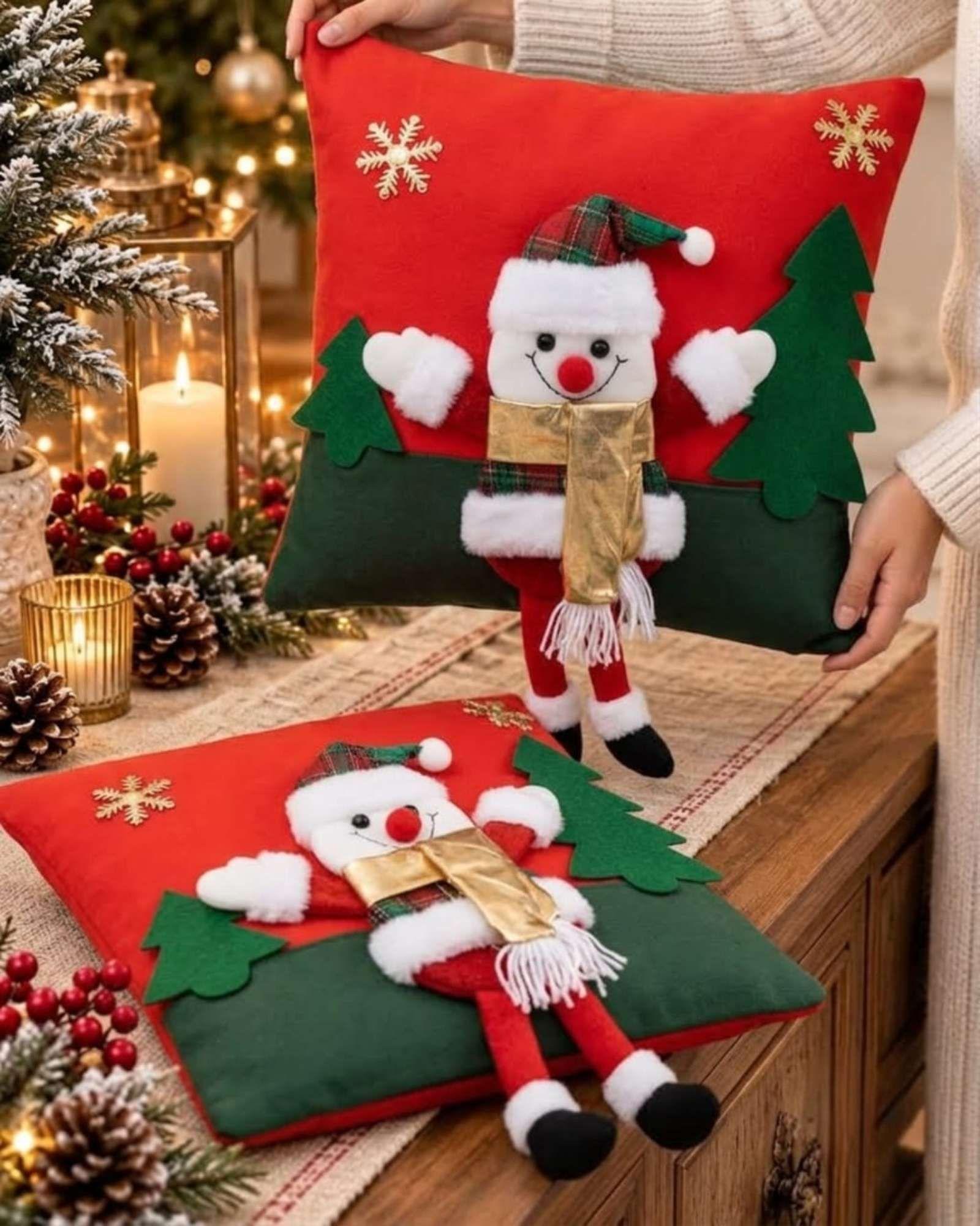 Pack de 2 Fundas para Cojín de Navidad 45x45 cm 10-4