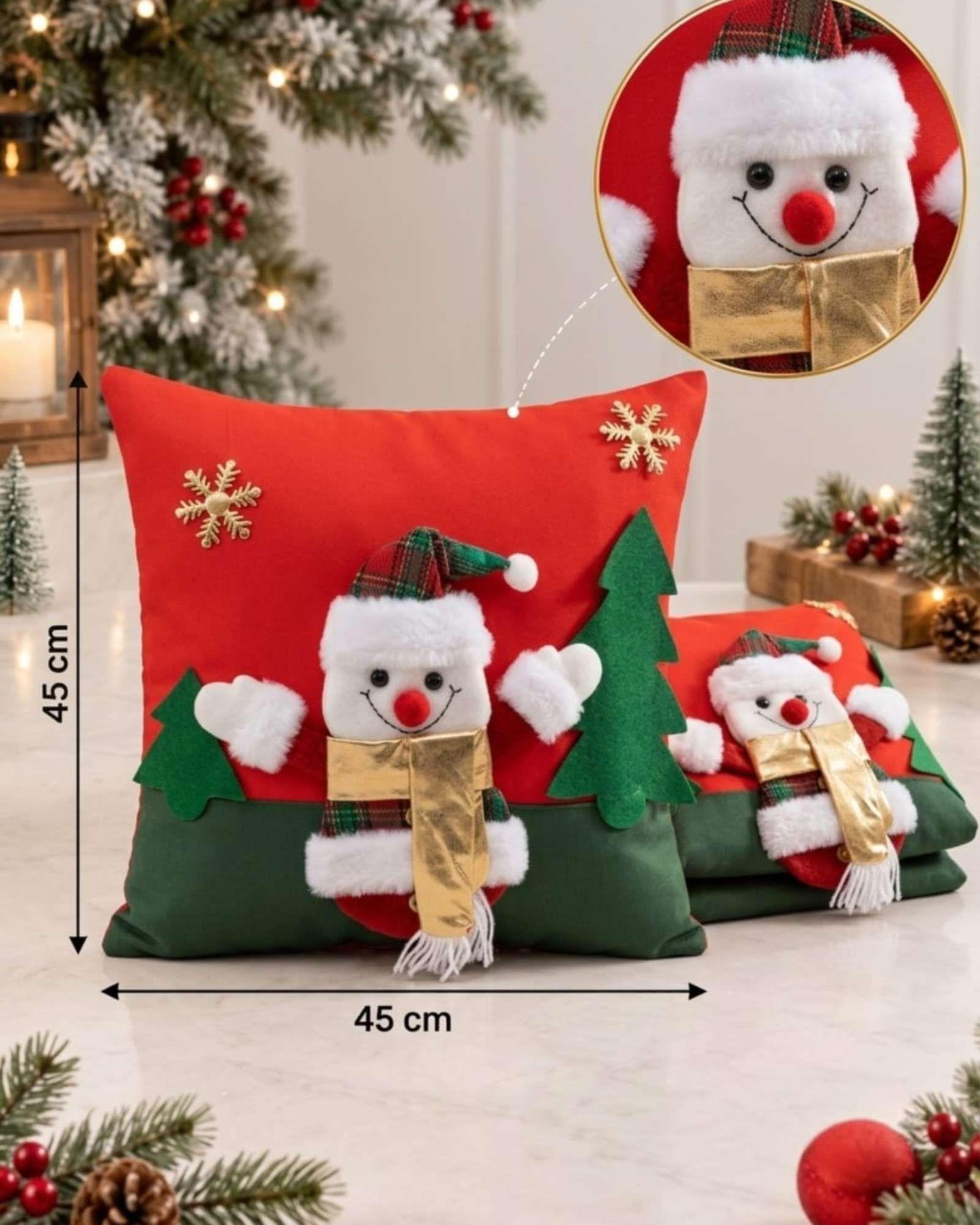 Pack de 2 Fundas para Cojín de Navidad 45x45 cm 10-6