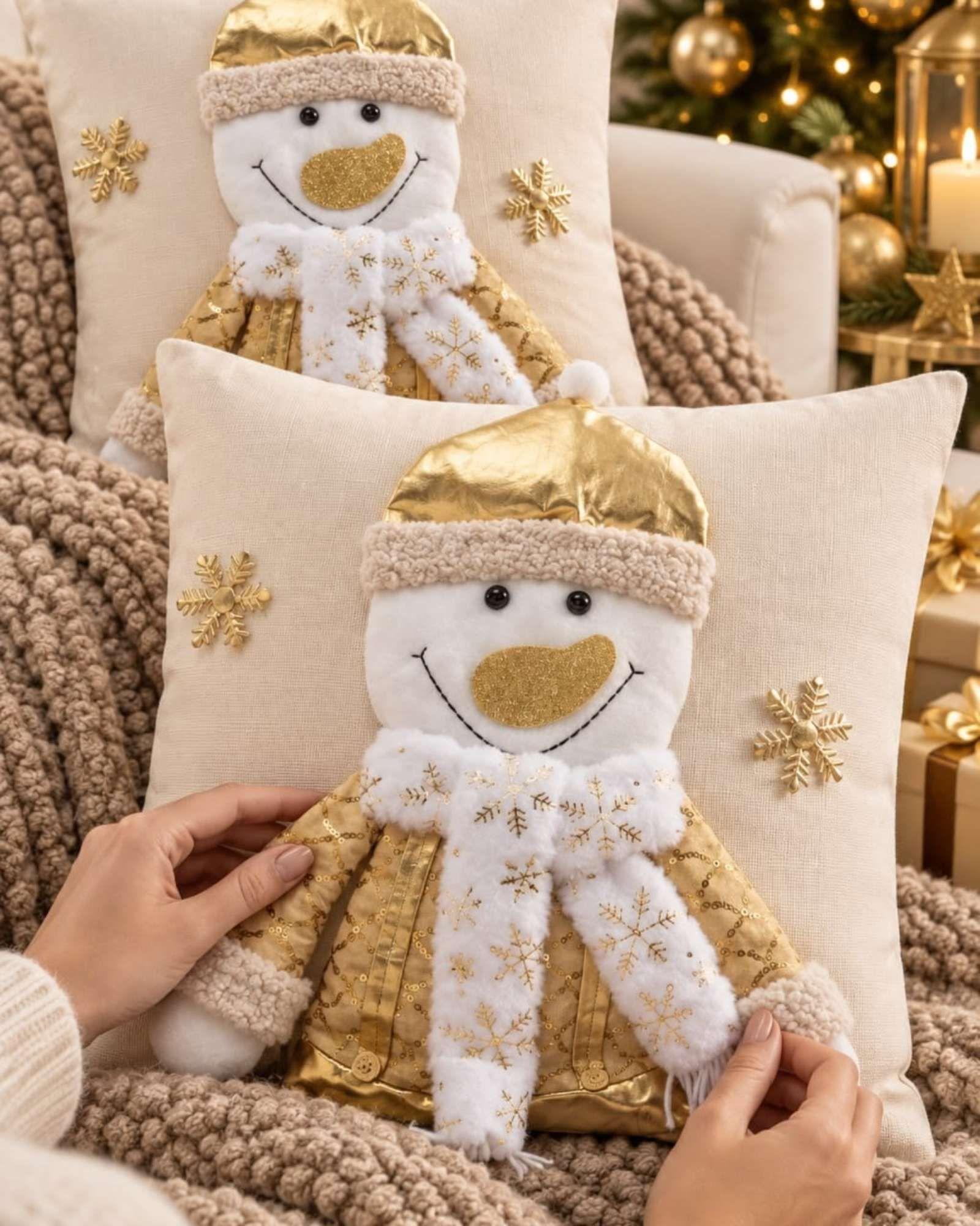 Pack de 2 Fundas para Cojín de Navidad 45x45 cm 12-0