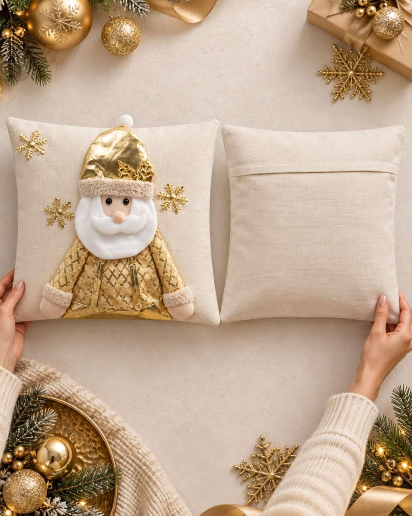 Pack de 2 Fundas para Cojín de Navidad 45x45 cm 12-1