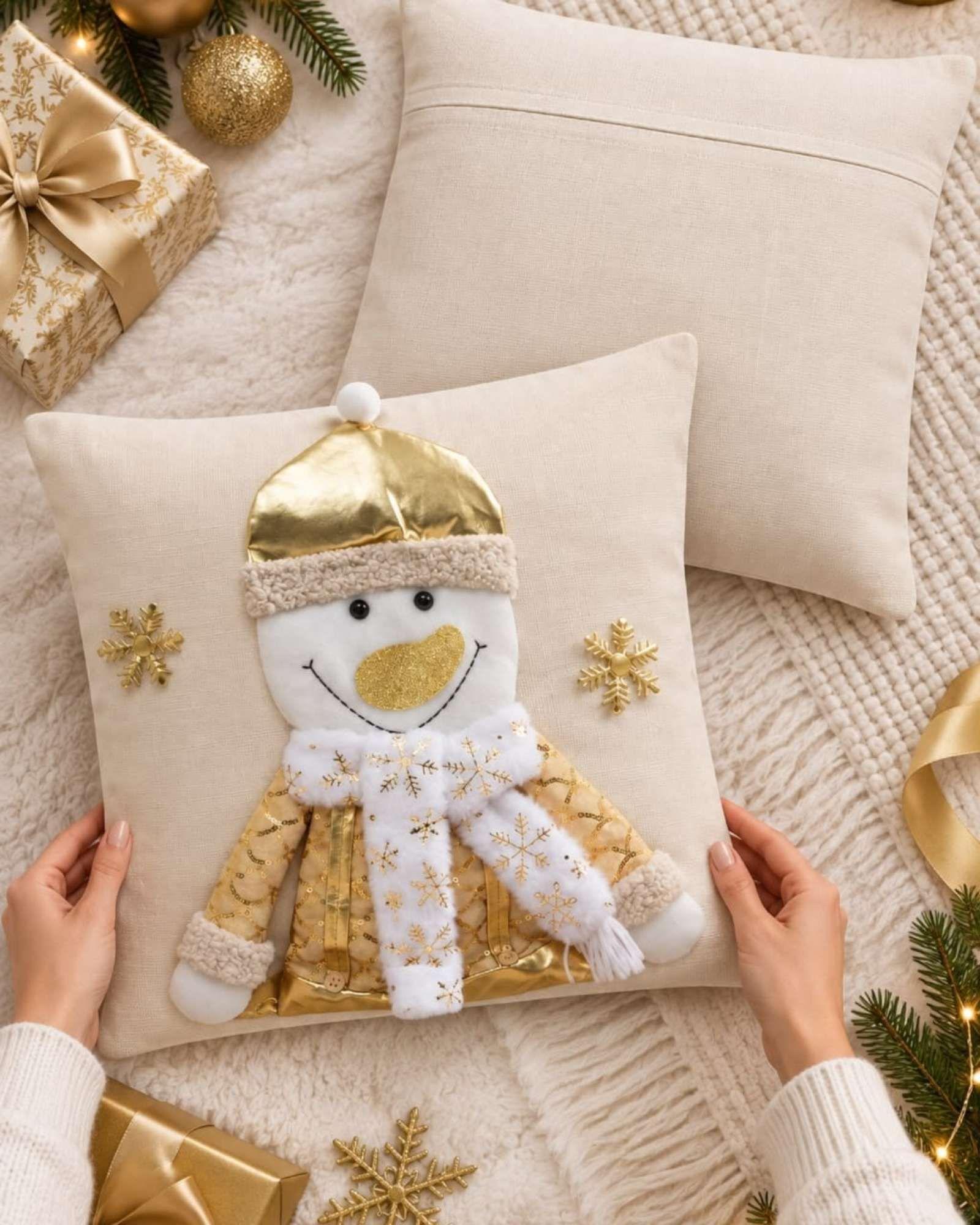 Pack de 2 Fundas para Cojín de Navidad 45x45 cm 12-4