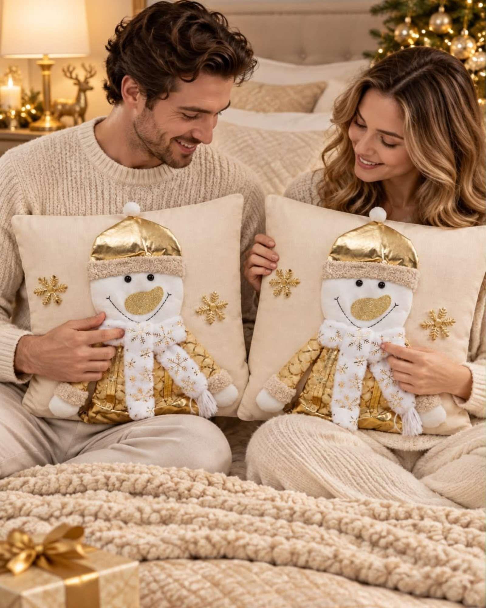 Pack de 2 Fundas para Cojín de Navidad 45x45 cm 12-5