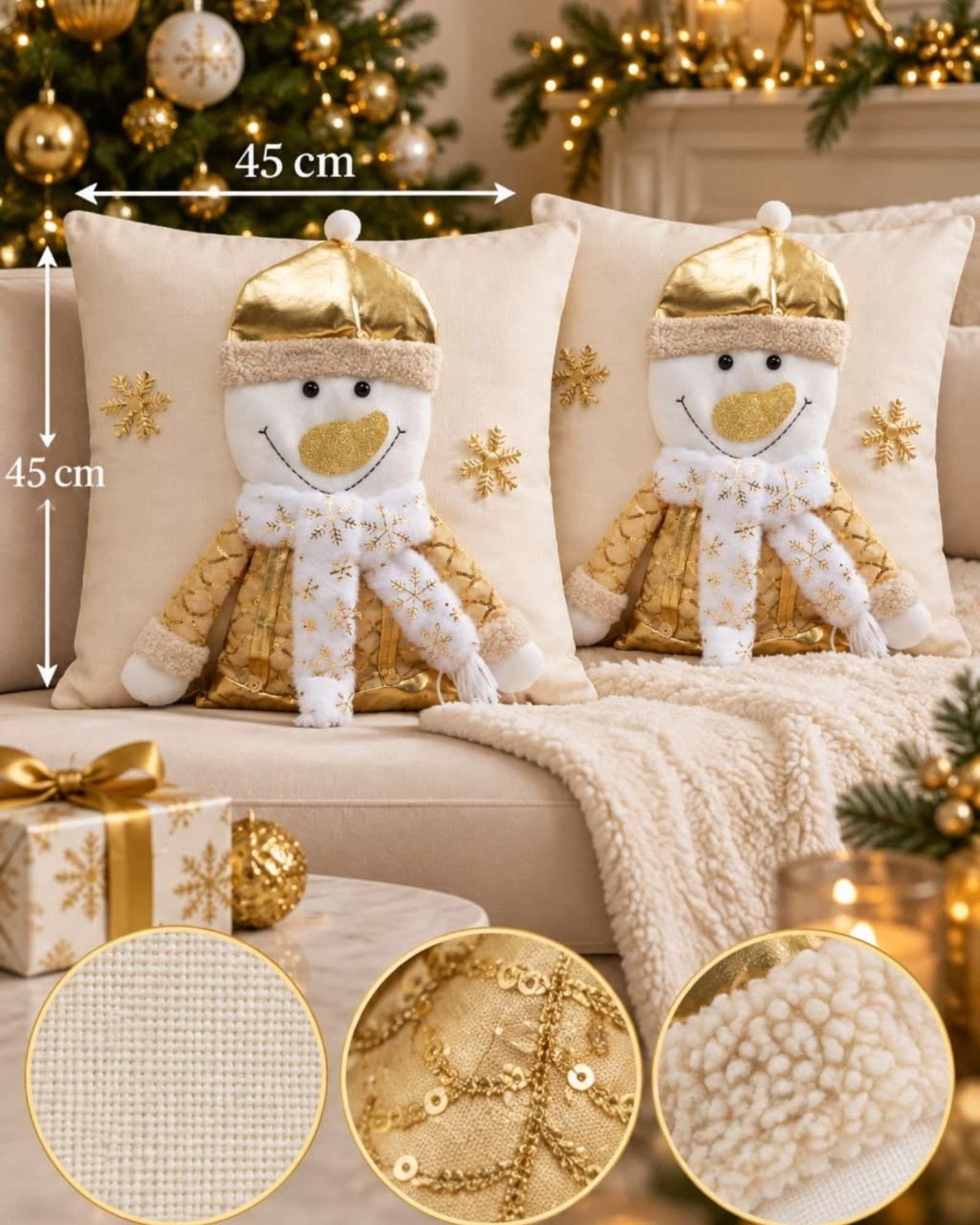 Pack de 2 Fundas para Cojín de Navidad 45x45 cm 12-6