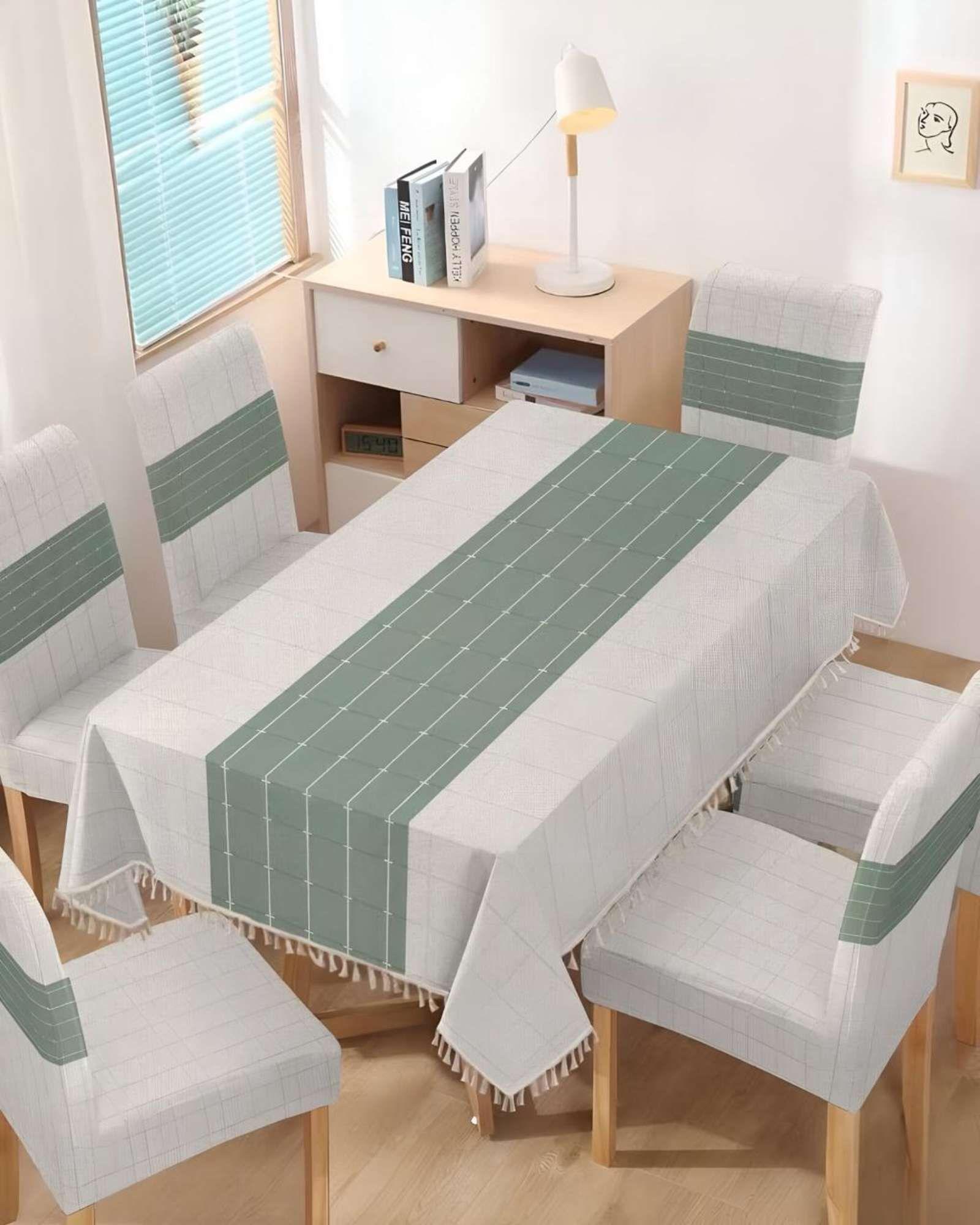 Set de Mantel Para Comedor  más 6 fundas de silla A01-2