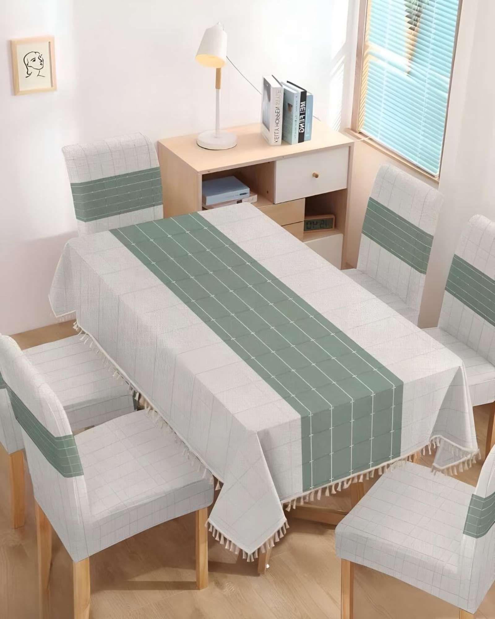 Set de Mantel Para Comedor  más 6 fundas de silla A01-3