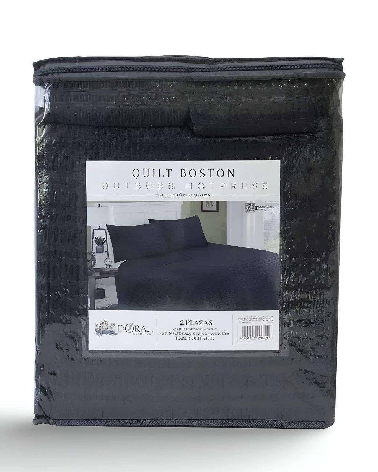 Quilt Cubrecama  Bicolor King Doral MAS 2 ALMOHADAS DE REGALO B102-1