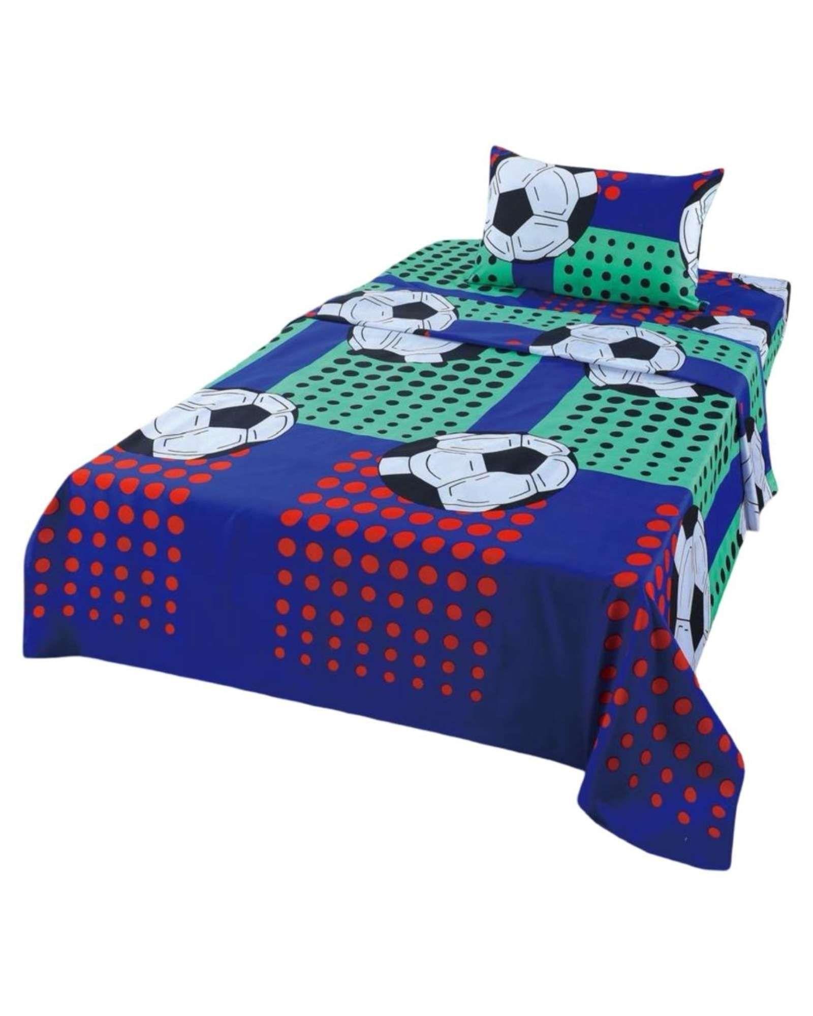 Juego de Sabanas de verano pelota de Futbol niño Infantil 1 plaza -0