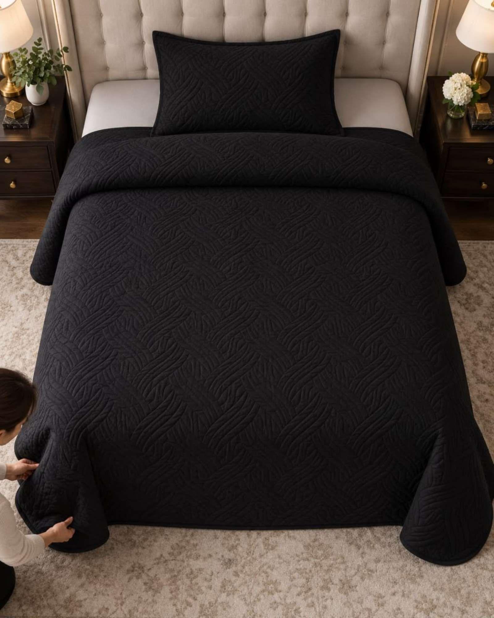 Cubrecama Quilts Plaza y Media  Con Funda De Almohada C24-3