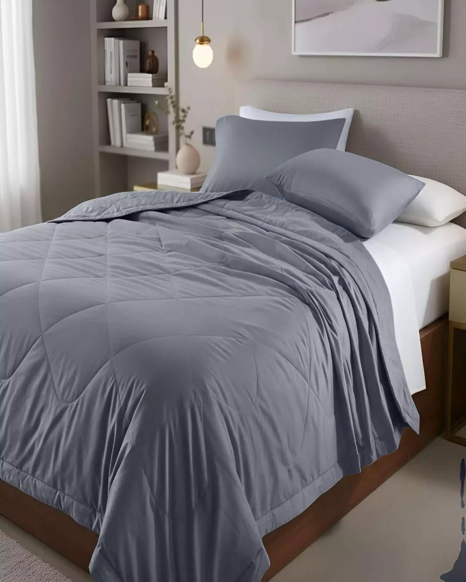 Cubrecama Nórdico Verano plaza y media 180x220cm + 1 Funda Almohada N01-3