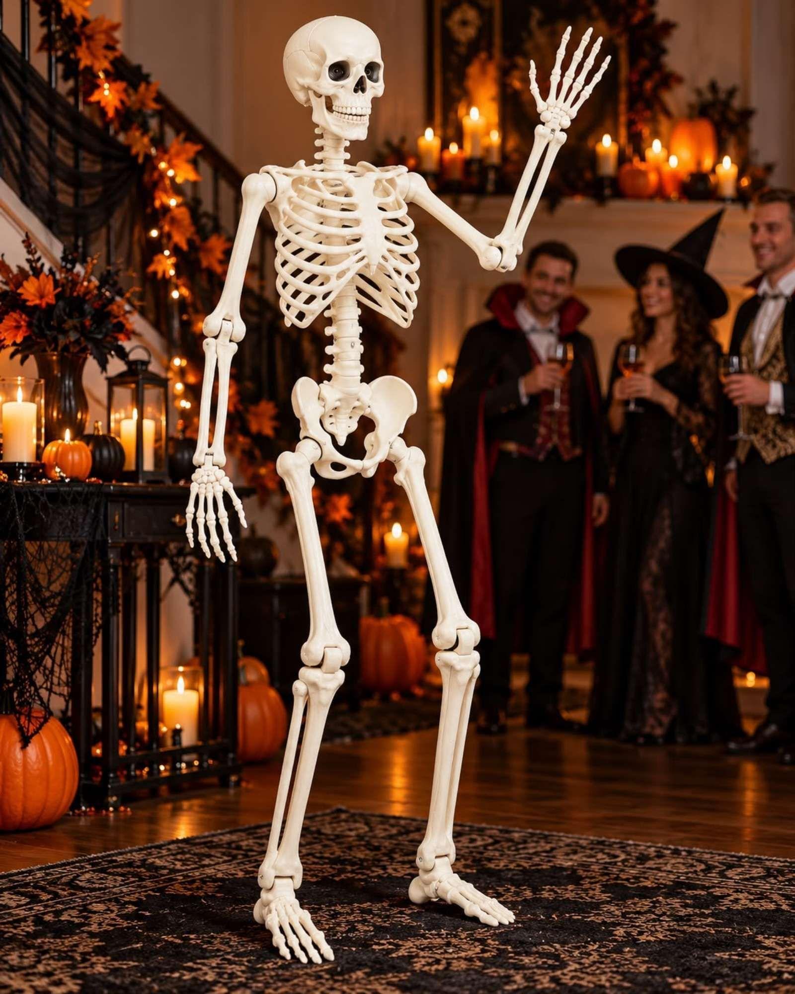 Adorno Esqueleto Halloween Articulado 165 cm-2
