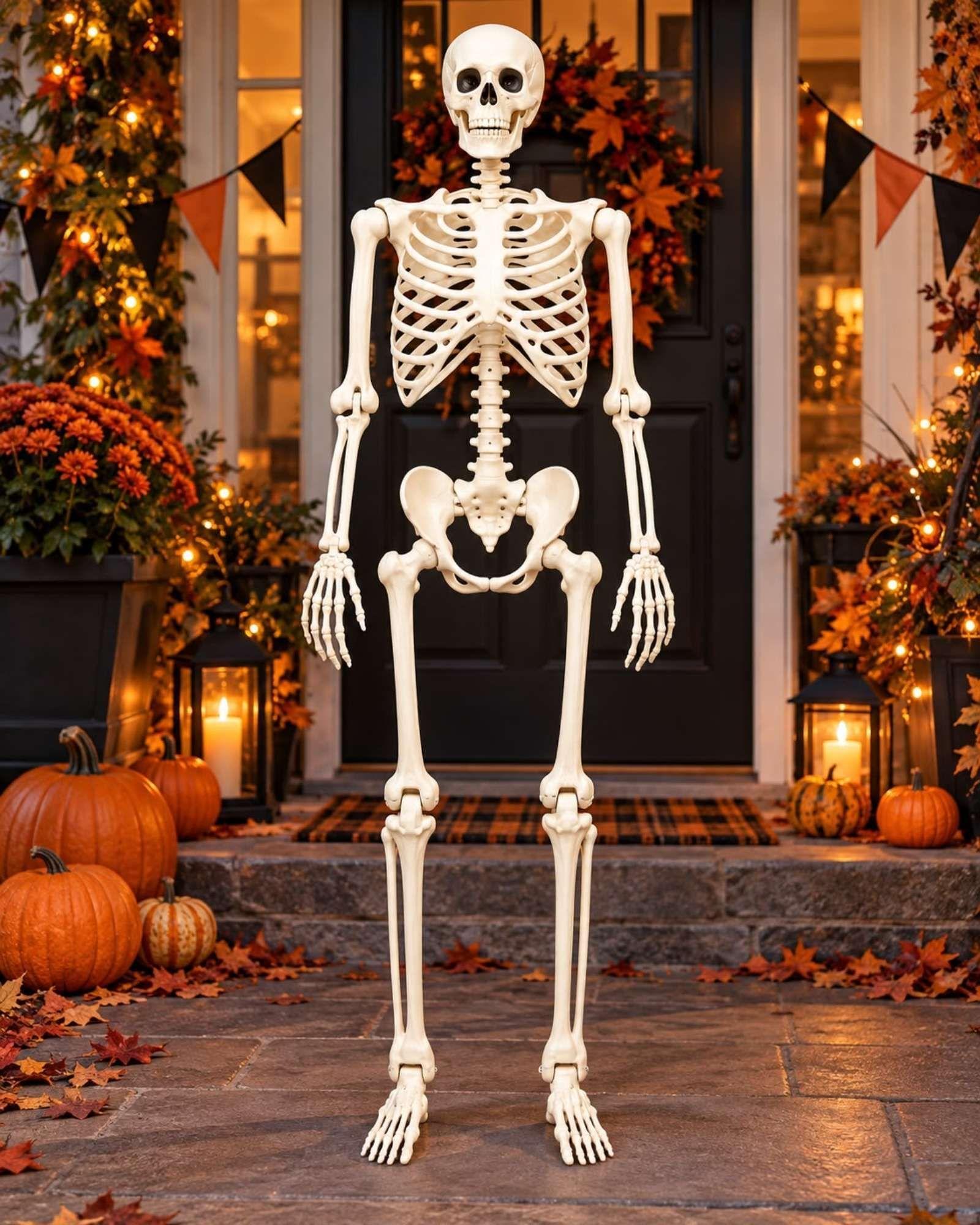 Adorno Esqueleto Halloween Articulado 165 cm-6