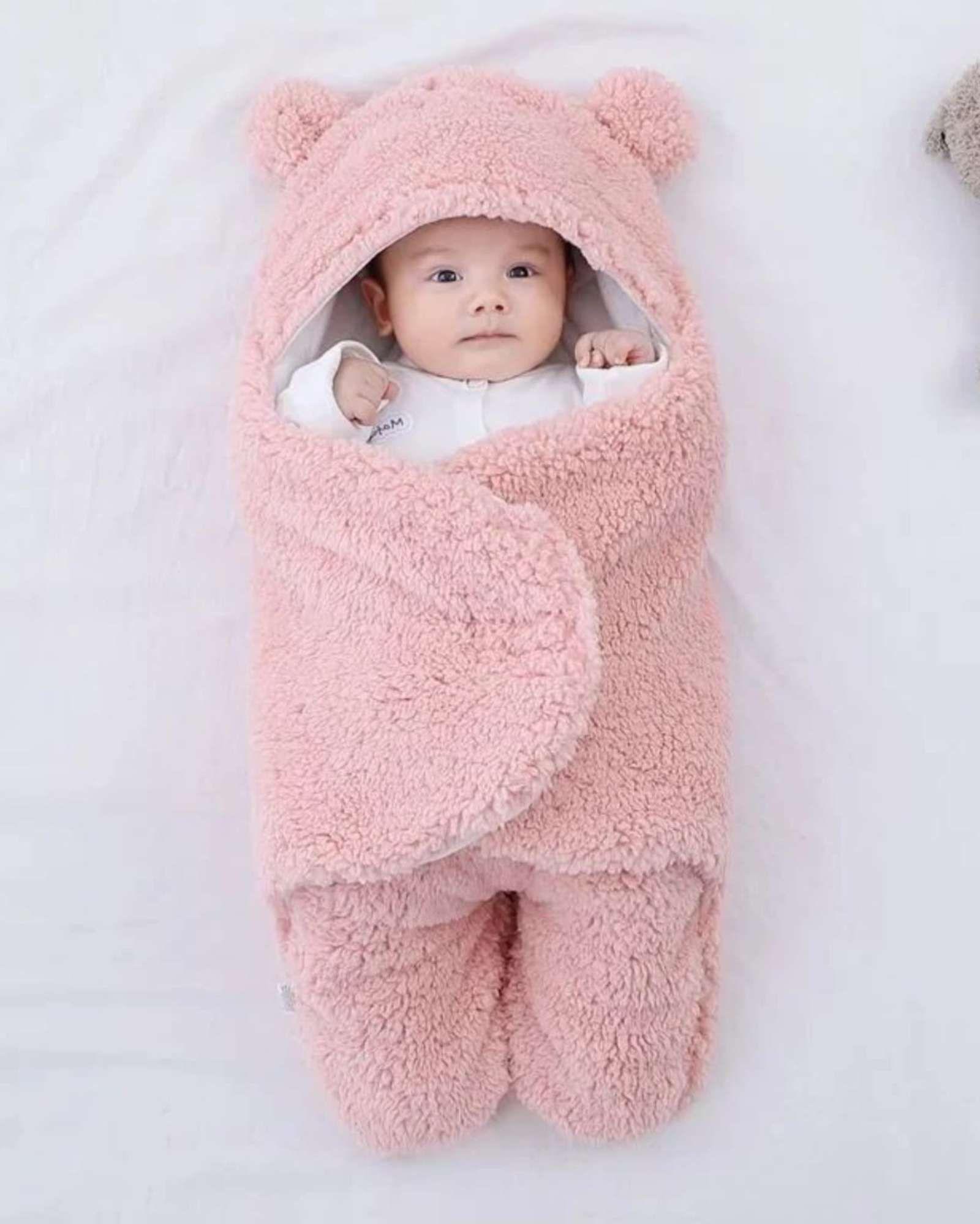 SACO DE BEBÉ OSITO TALLA 9 Meses ROSADO-2