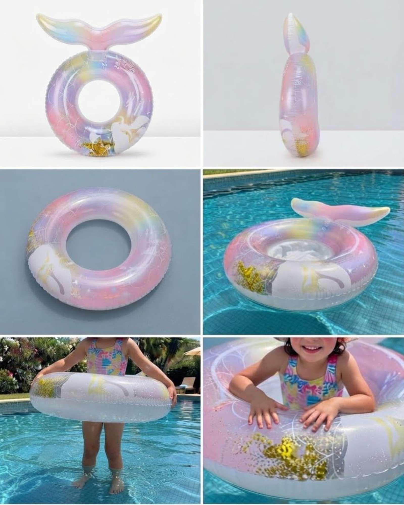 Flotador Infantil Inflable con Asas Diseño Animal para Piscina12-5