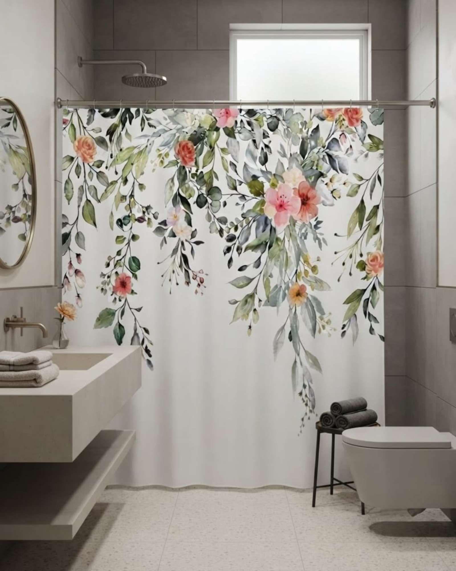 Pack de Cortina De Baño Con Forro Impermeable Surtido.-1