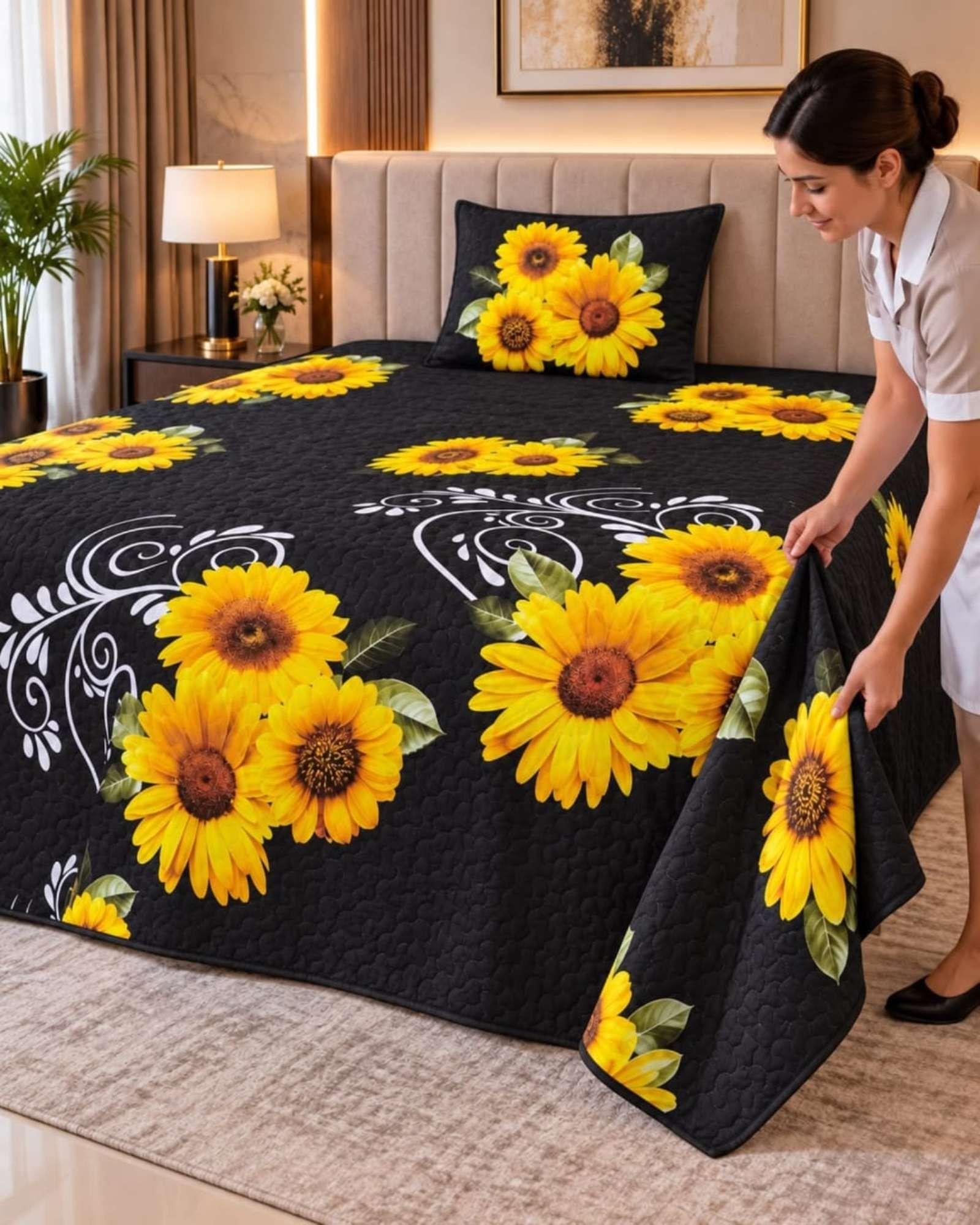 Cubrecama Quilts Plaza y Media  Con Funda De Almohada C16-4