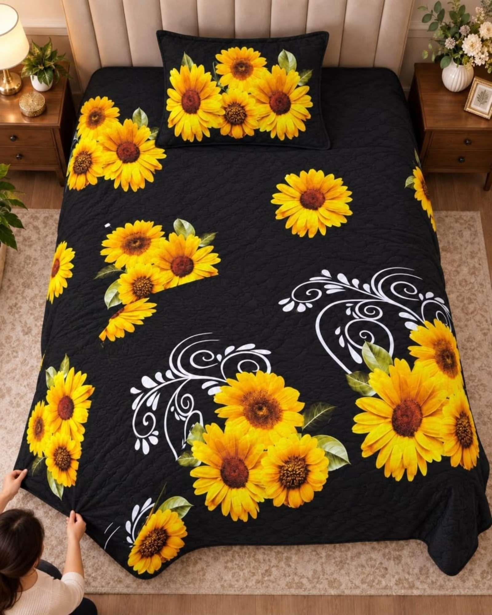 Cubrecama Quilts Plaza y Media  Con Funda De Almohada C16-3