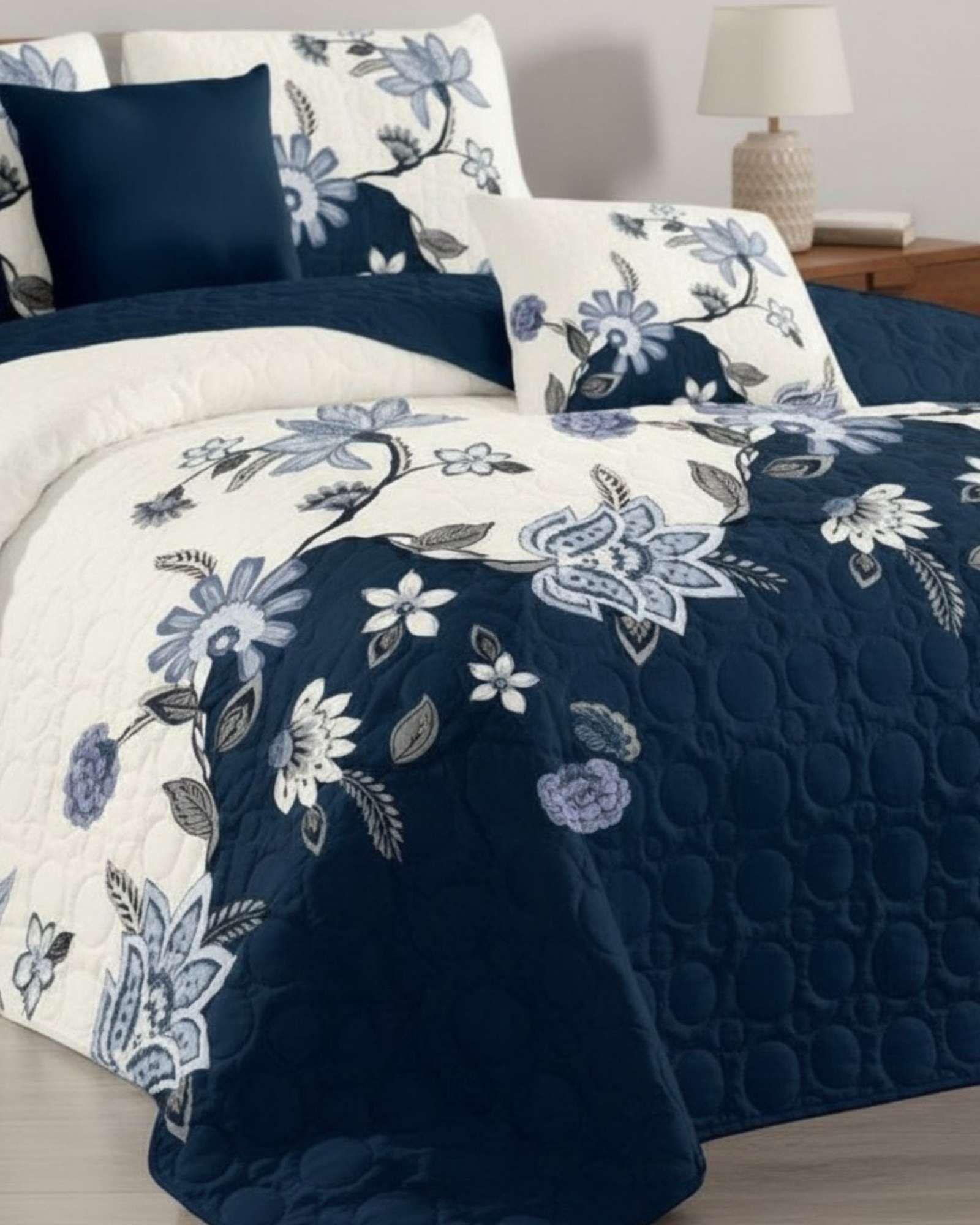 SABANA CON CUBRECAMA DE VERANO KING + 2 ALMOHADAS s68-2