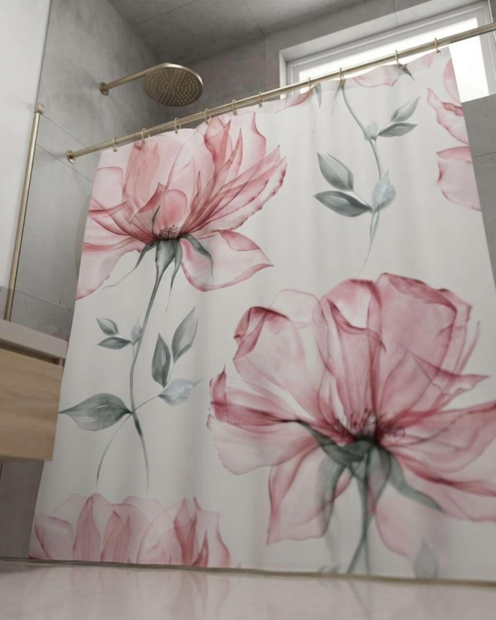 Pack de Cortina De Baño Con Forro Impermeable Surtido.-0