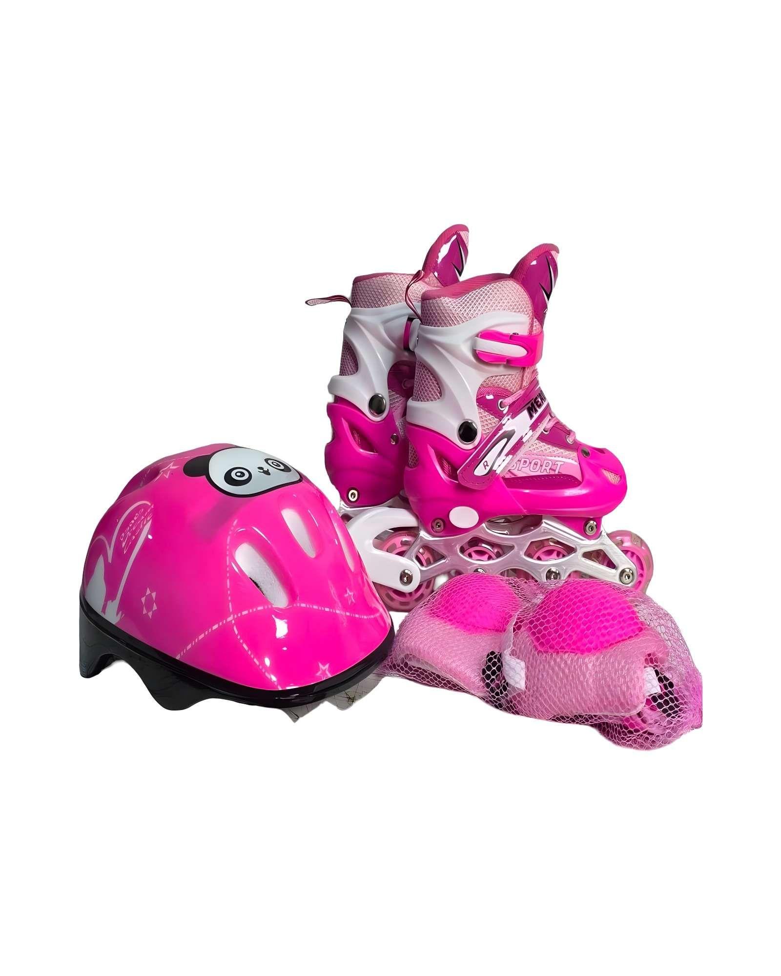 PATIN EN LINEA CON LUCES MAS KIT TALLA S 31-34 A9-0