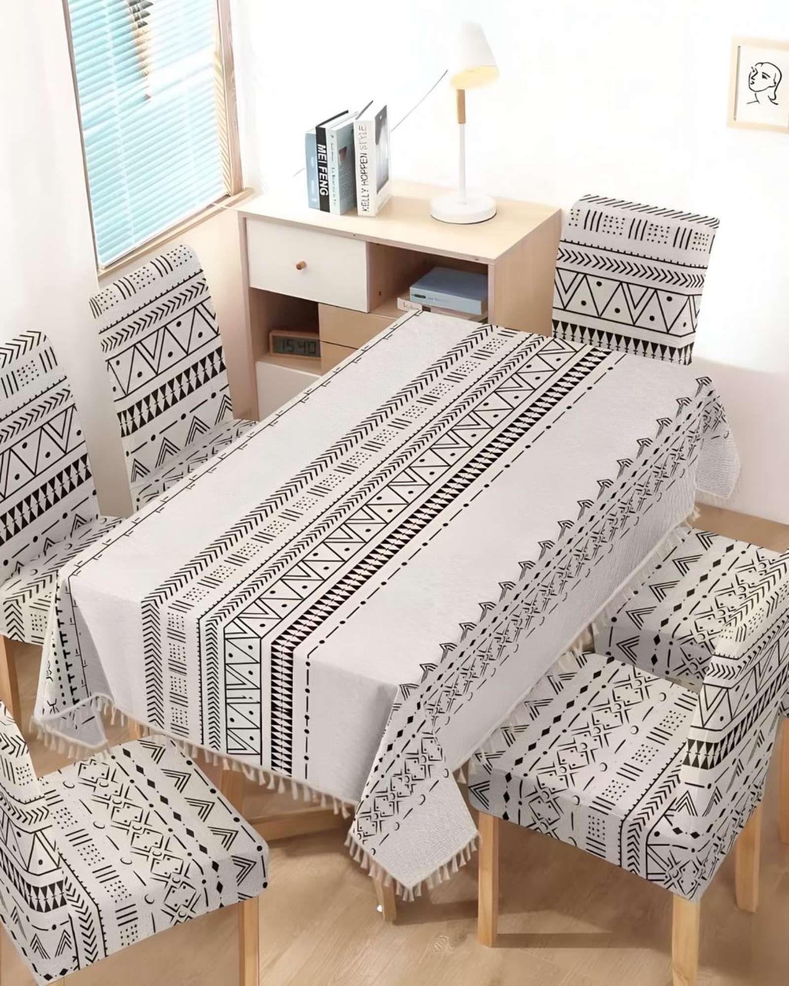 Set de Mantel Para Comedor  más 6 fundas de silla A02-2