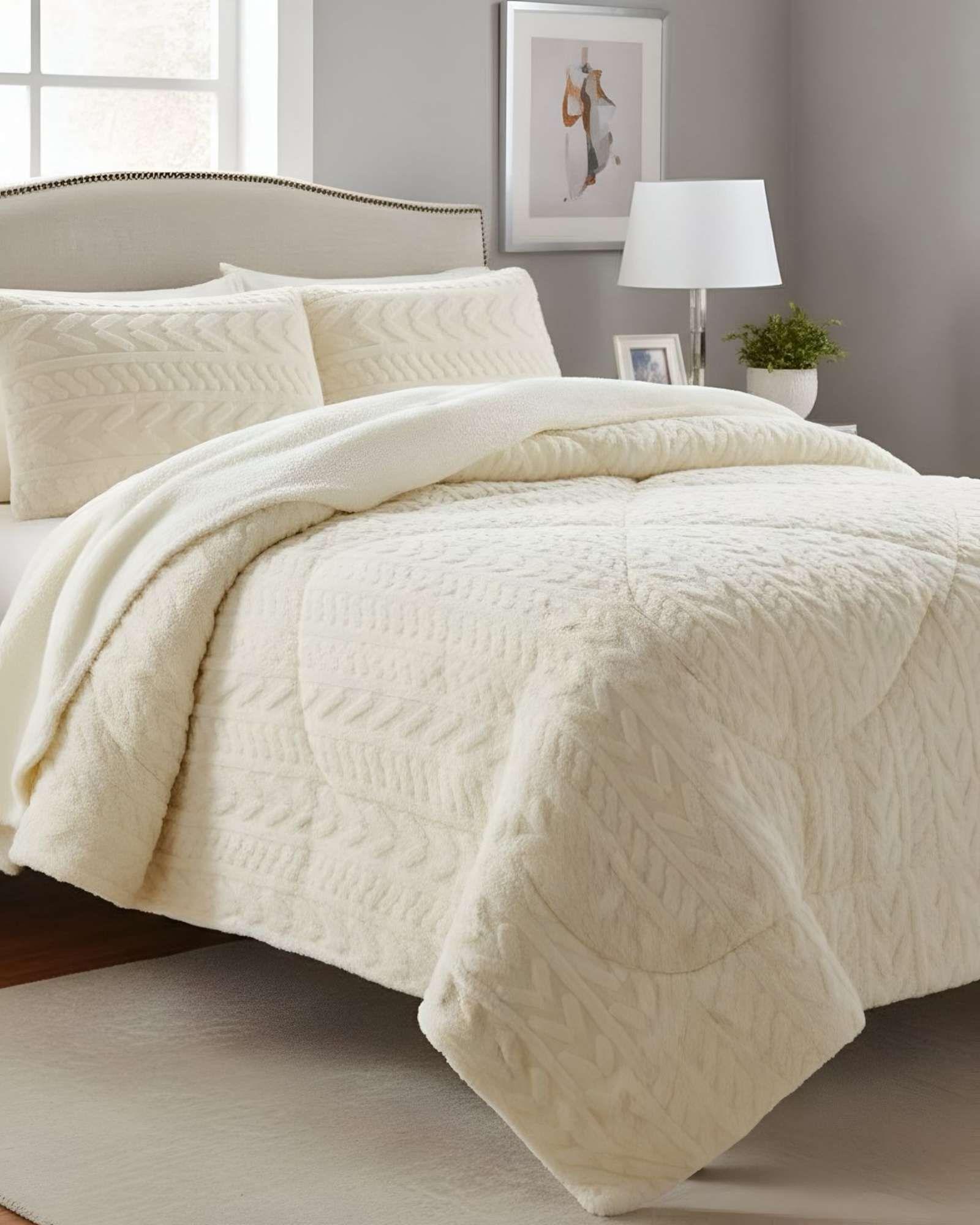 COBERTOR ELEGANTE DE INVIERNO CON CHIPORRO KING11-4