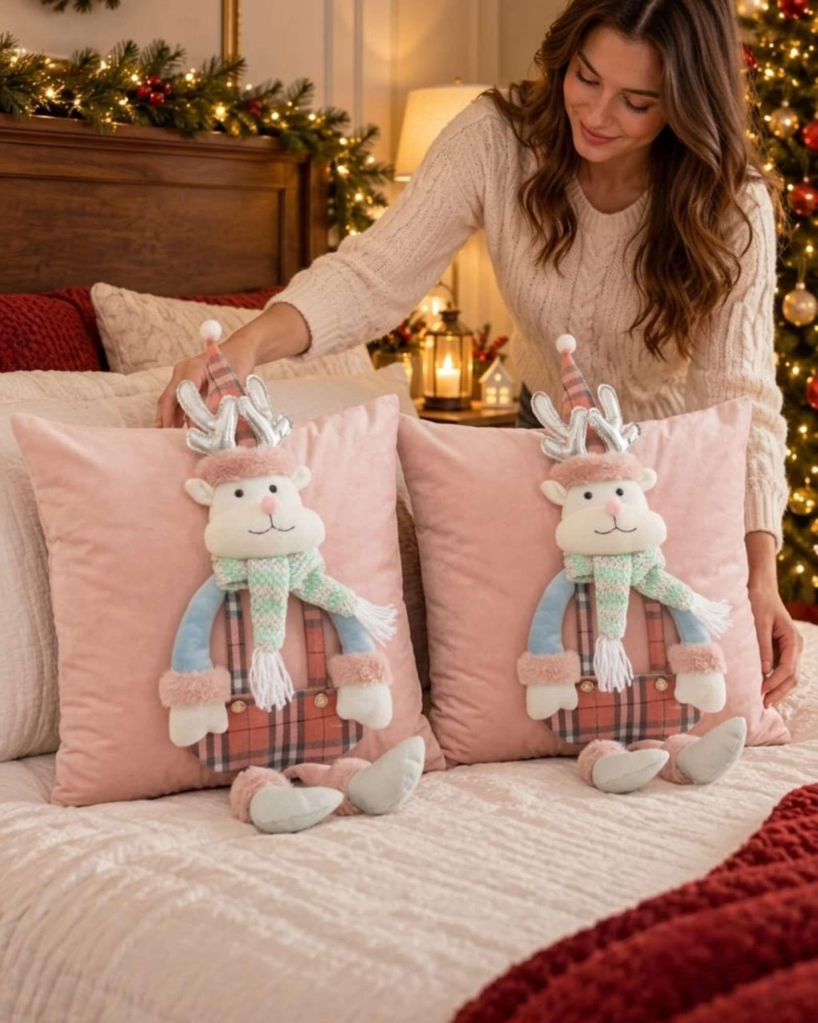 Pack de 2 Fundas para Cojín de Navidad 45x45 cm 18-1