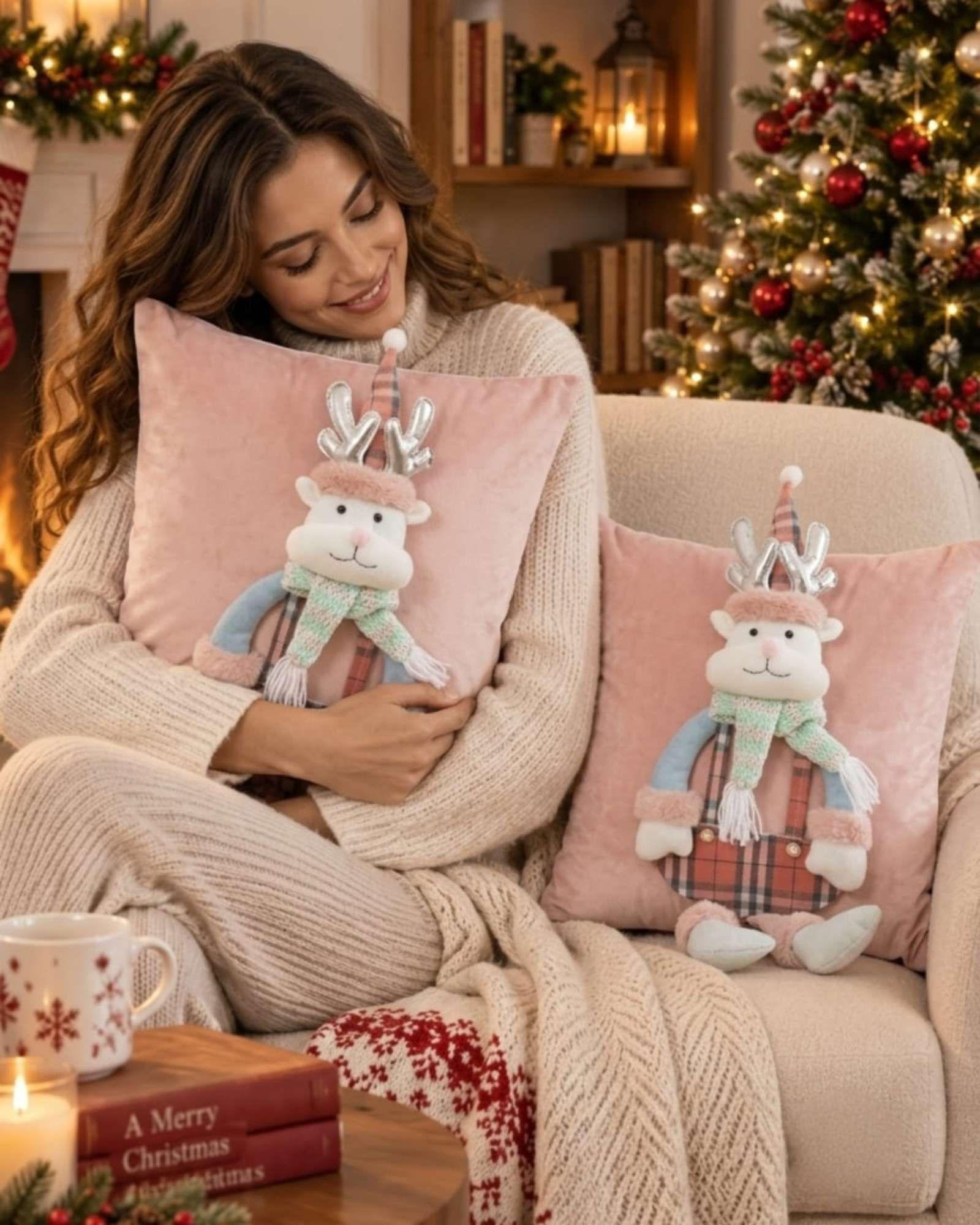 Pack de 2 Fundas para Cojín de Navidad 45x45 cm 18-3