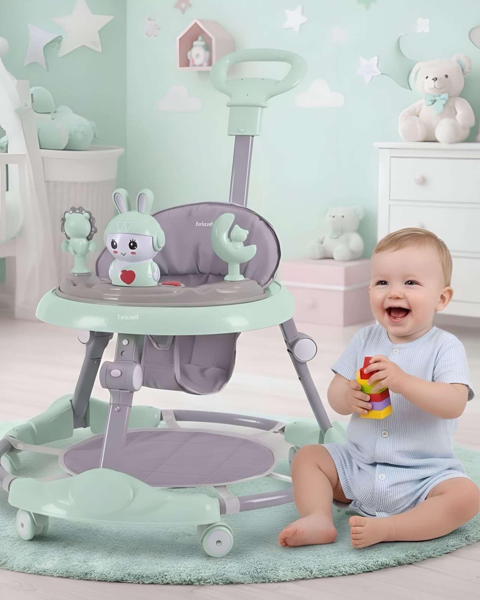 Andador para Bebe con Juegos Interactivos Verde-2