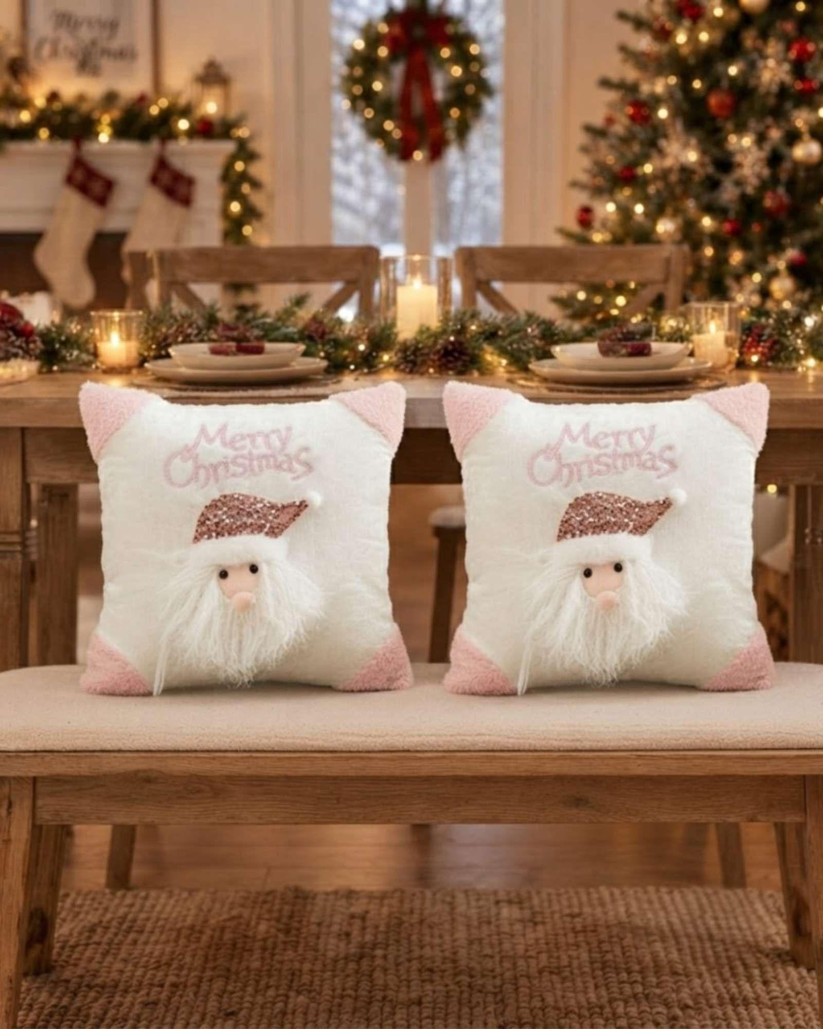 Pack de 2 Fundas para Cojín de Navidad 45x45 cm 19-0