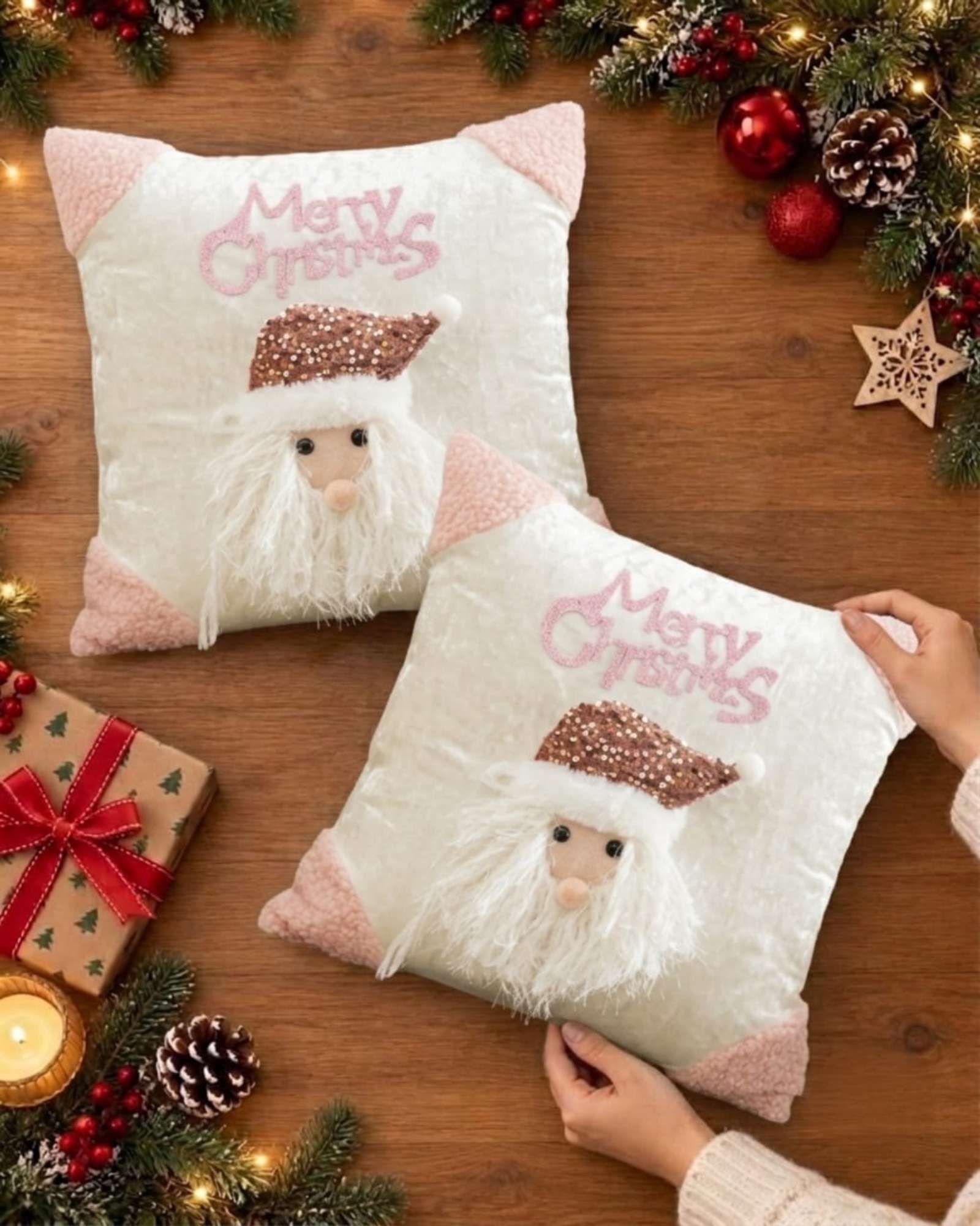 Pack de 2 Fundas para Cojín de Navidad 45x45 cm 19-5