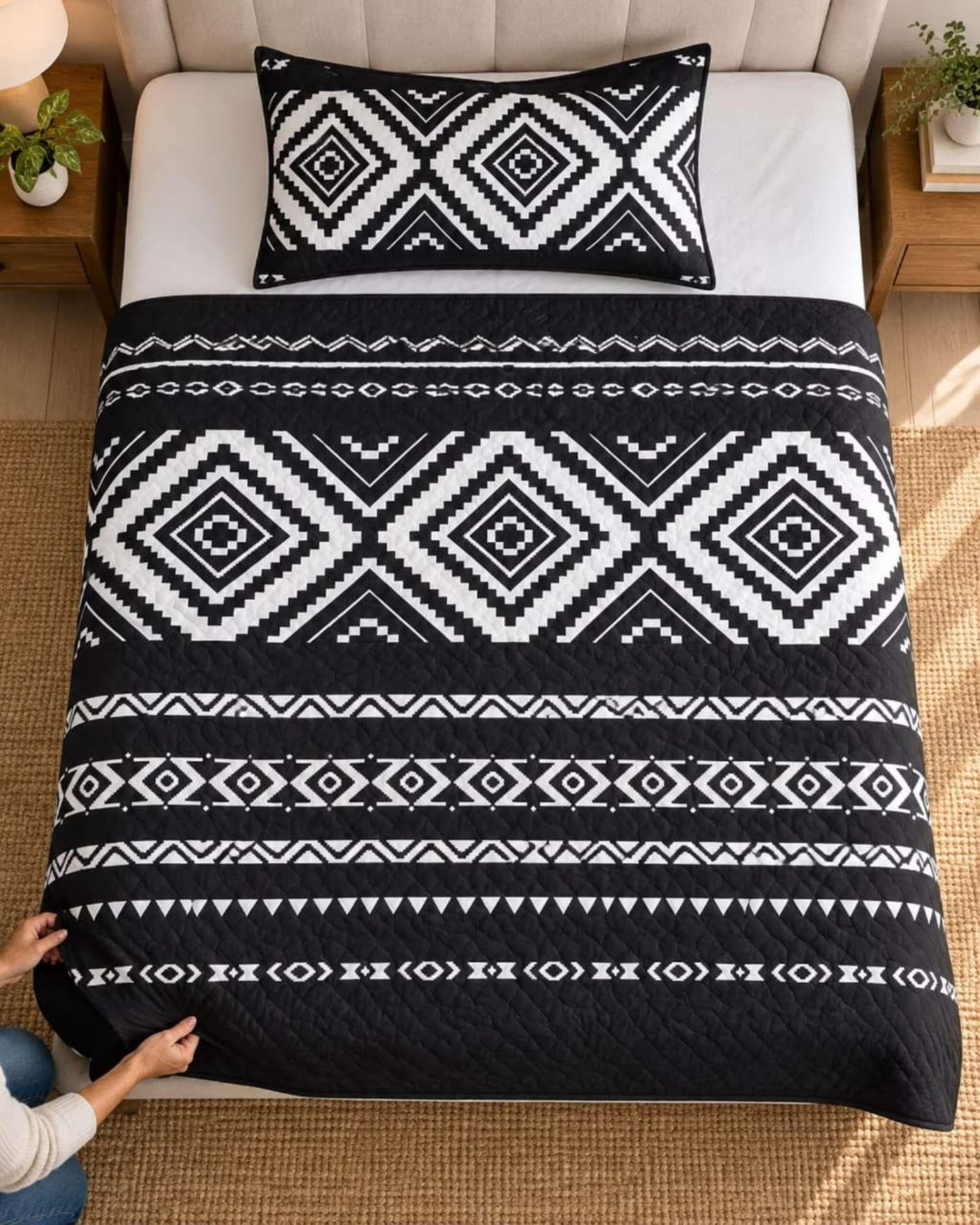 Cubrecama Quilts Plaza y Media  Con Funda De Almohada C5-3
