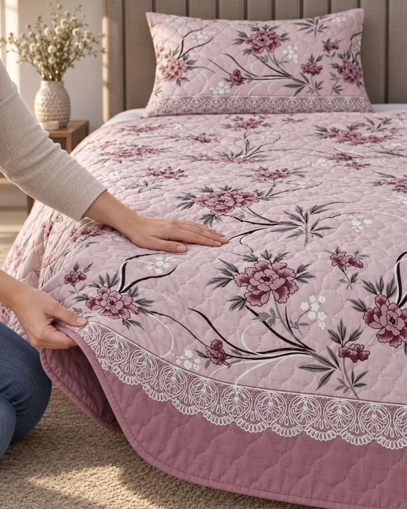 Cubrecama Quilts Plaza y Media  Con Funda De Almohada C11-5