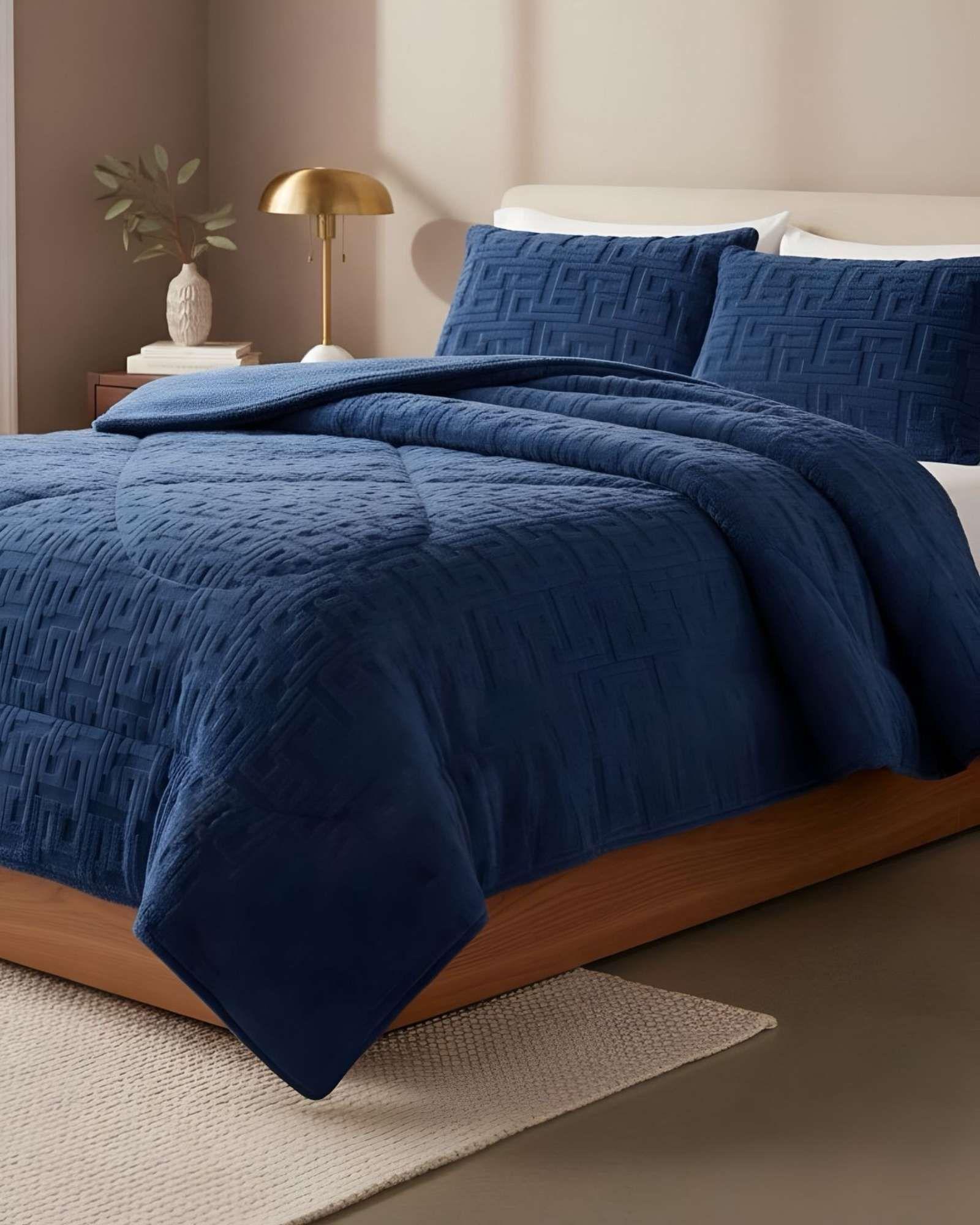 Cubrecama Acolchado con chiporro diseño Texturizado 2 Plazas  TF12-2