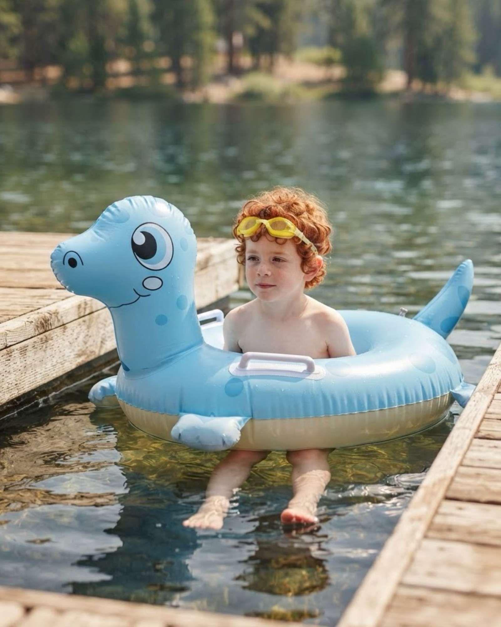 Flotador Infantil Inflable con Asas Diseño Animal para Piscina3-2
