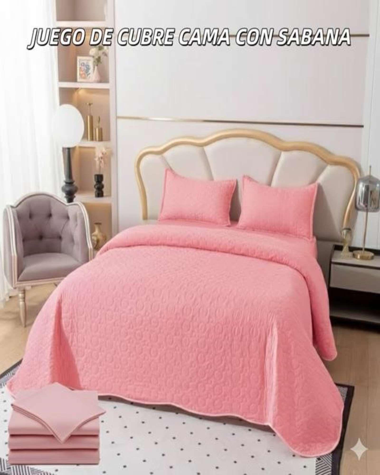 SABANA CON CUBRECAMA DE VERANO PLAZA Y MEDIA + 1 ALMOHADA s01-3