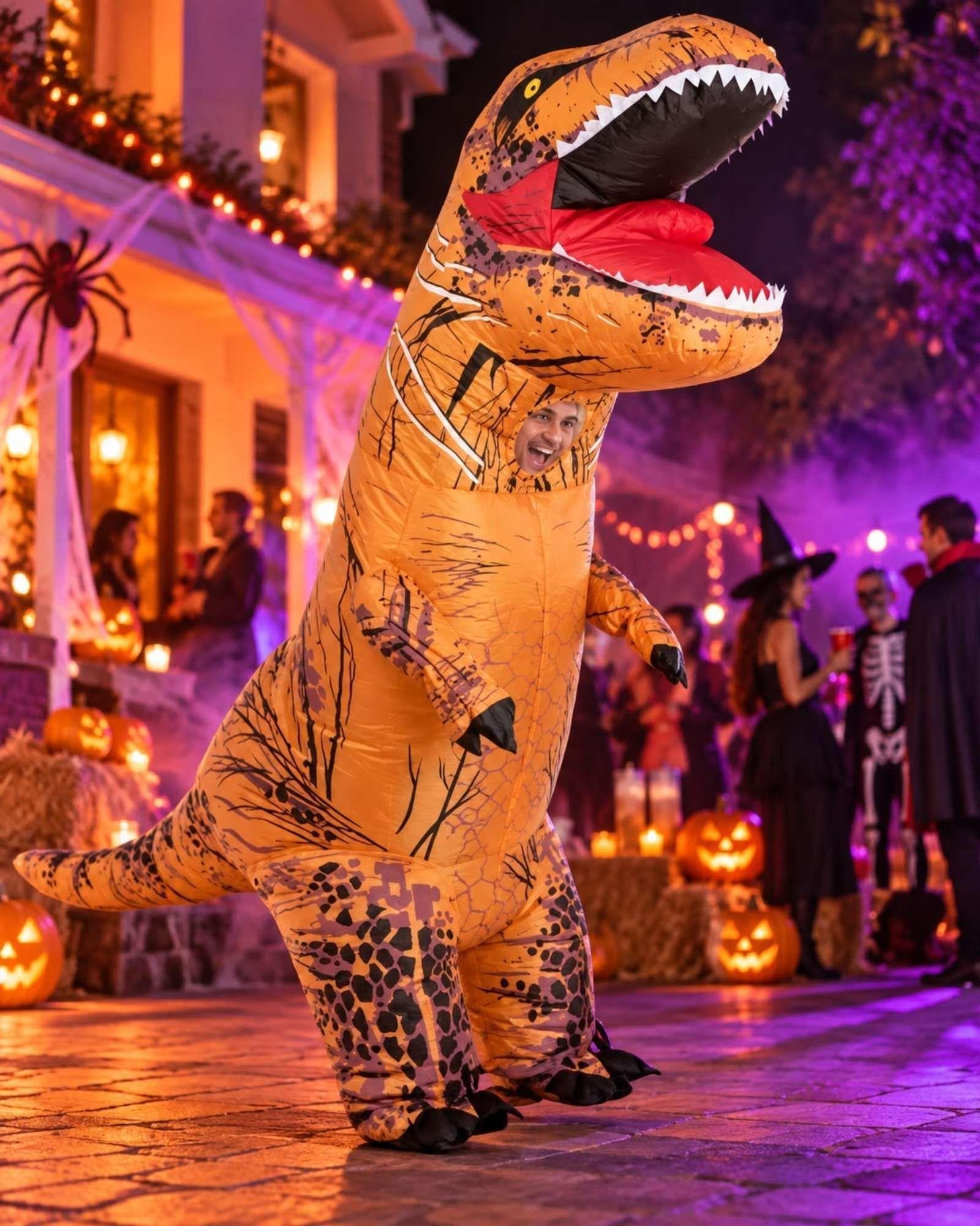 Disfraz Inflable Dinosaurio T-Rex 160-190 cm-4