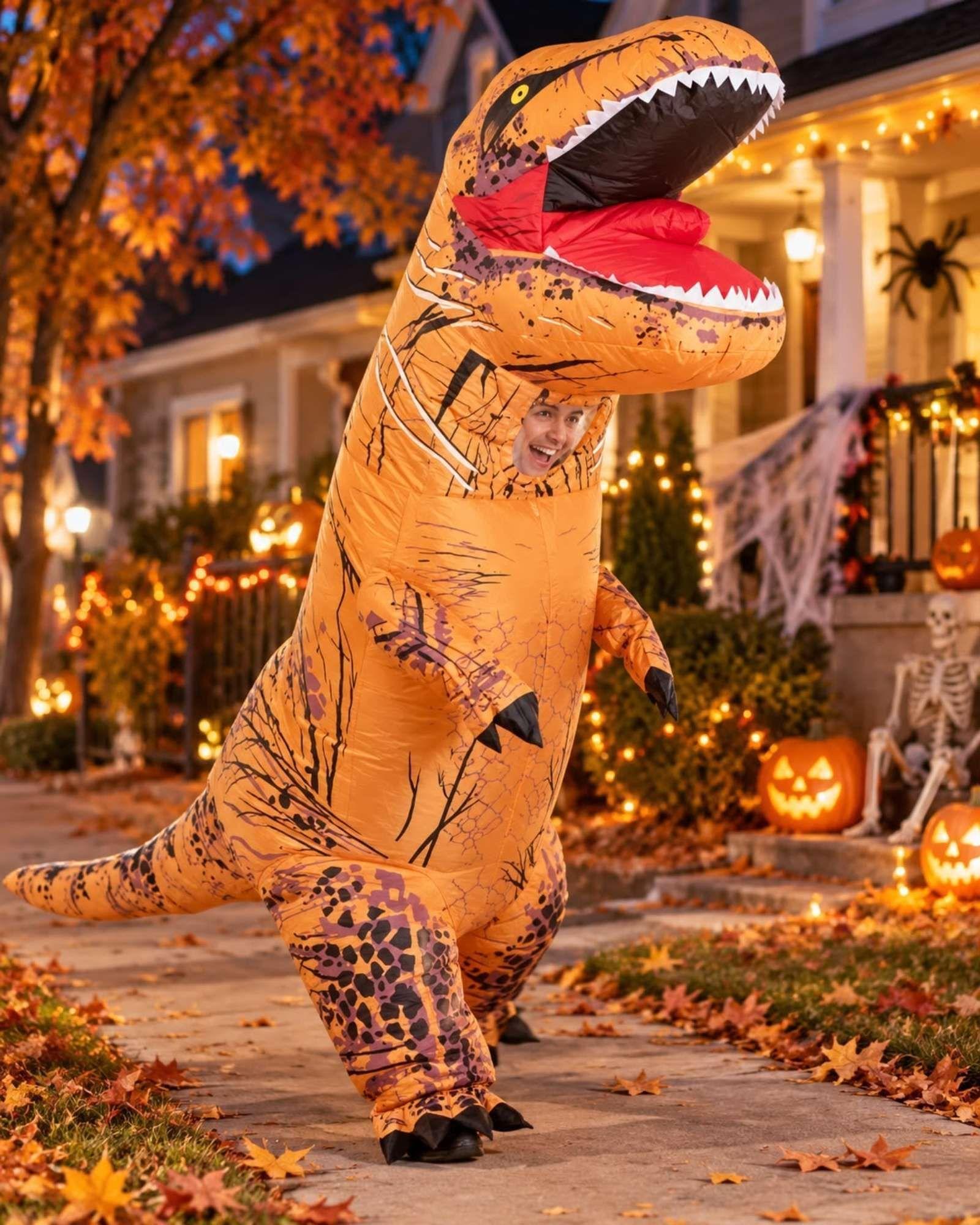 Disfraz Inflable Dinosaurio T-Rex 160-190 cm-6