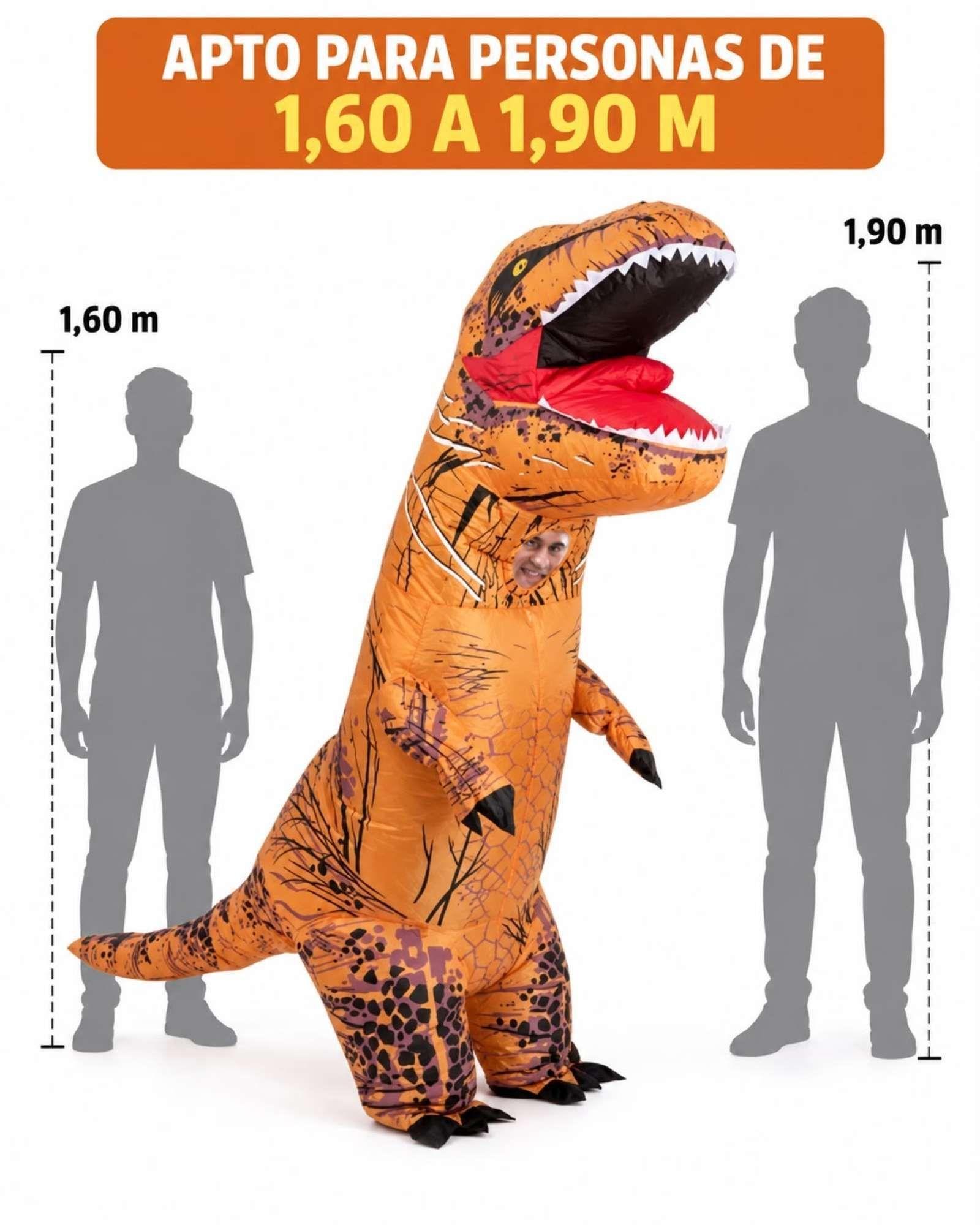Disfraz Inflable Dinosaurio T-Rex 160-190 cm-7