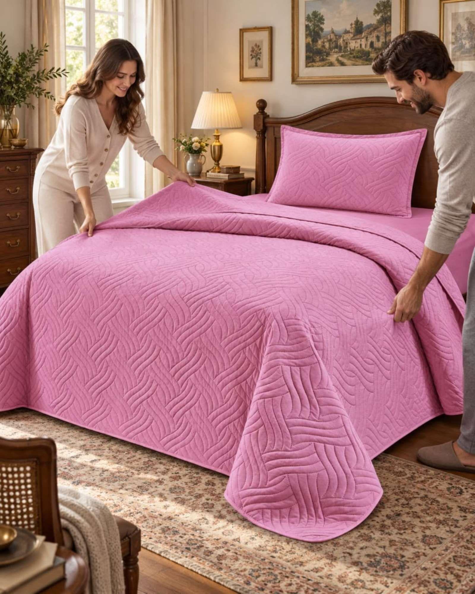 Cubrecama Quilts Plaza y Media  Con Funda De Almohada C20-5